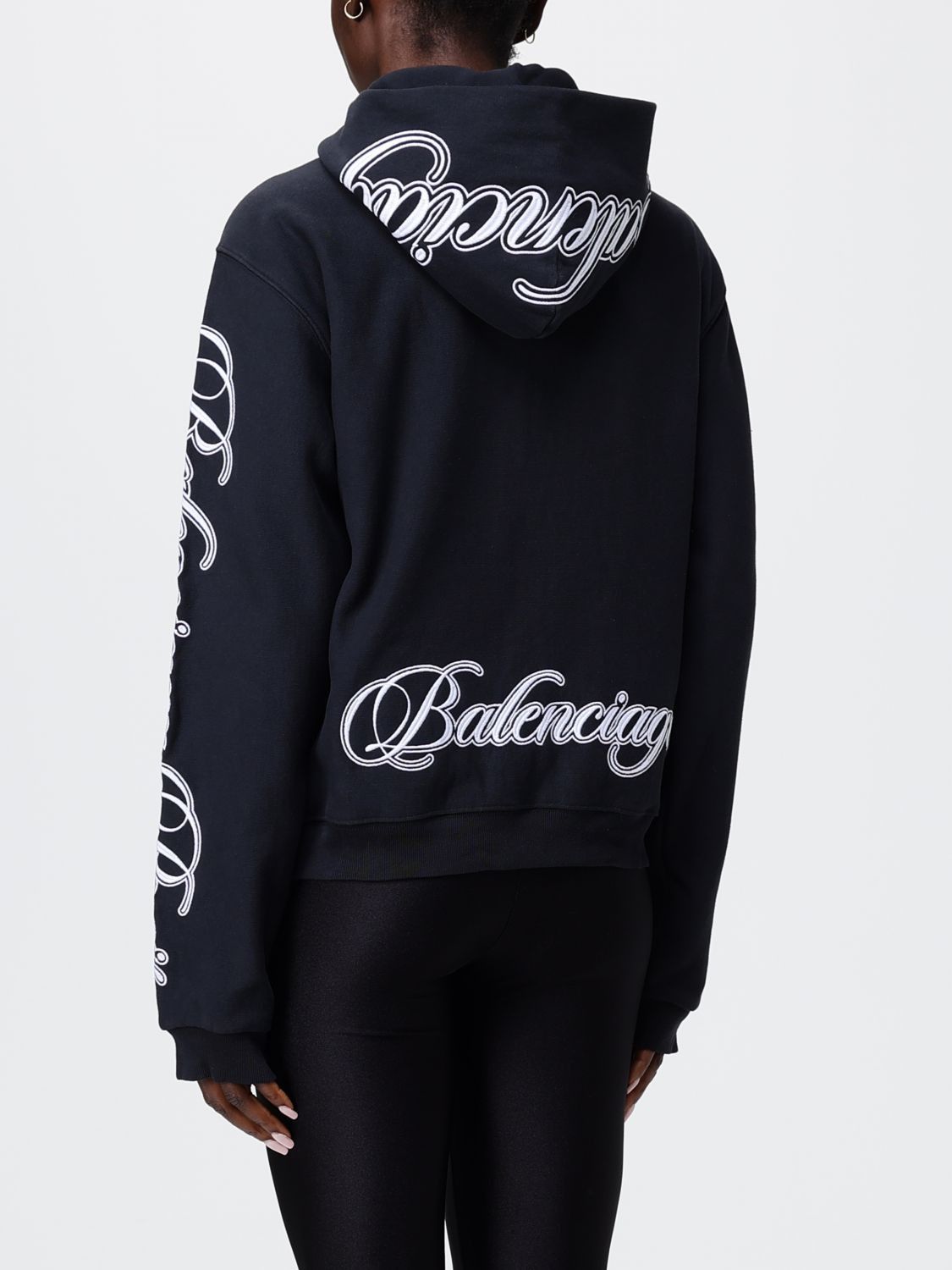 Balenciaga Balenciaga Sweatshirt Woman Black Size XXS / US 00 / IT 34 - 3 Thumbnail