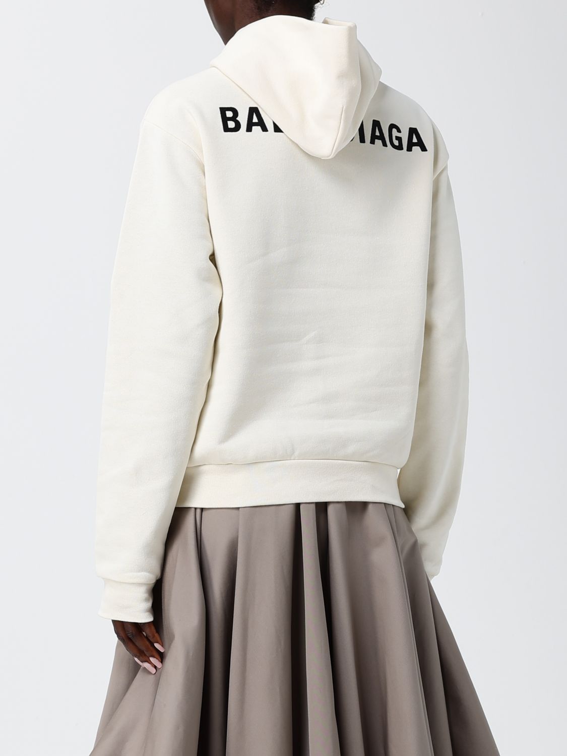 Balenciaga Balenciaga Sweatshirt Woman Beige Size L / US 10 / IT 46 - 3 Thumbnail
