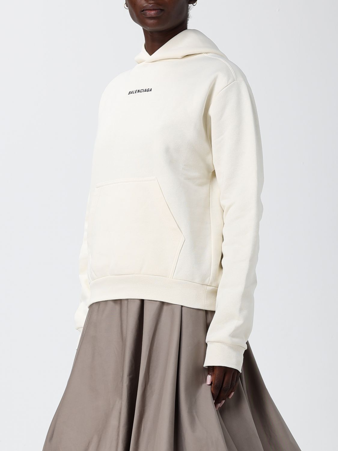 Balenciaga Balenciaga Sweatshirt Woman Beige Size M / US 6-8 / IT 42-44 - 4 Thumbnail