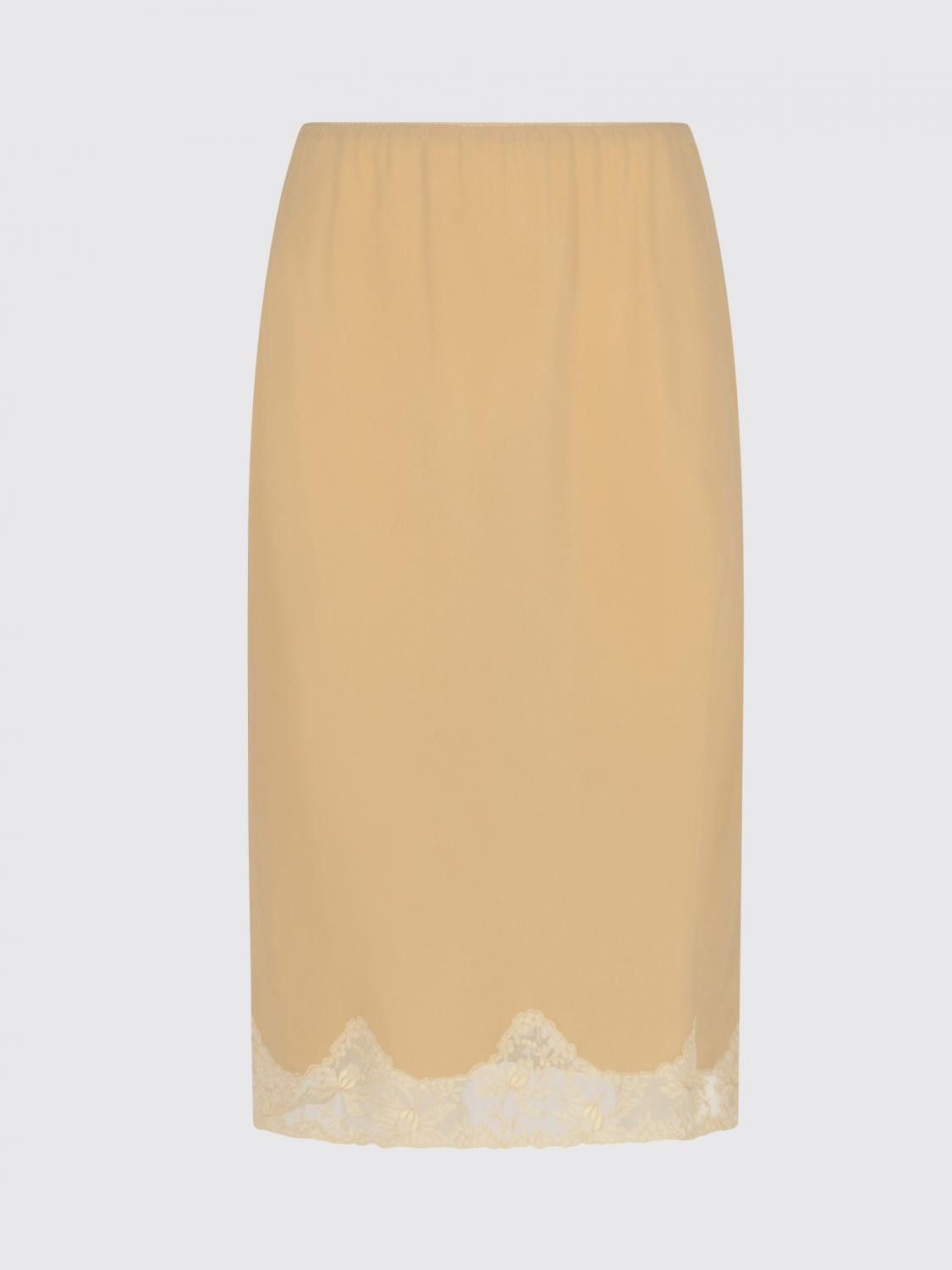 Saint Laurent Paris Saint Laurent Skirt Woman Beige Size 25" / US 0 / IT 36 - 2 Thumbnail
