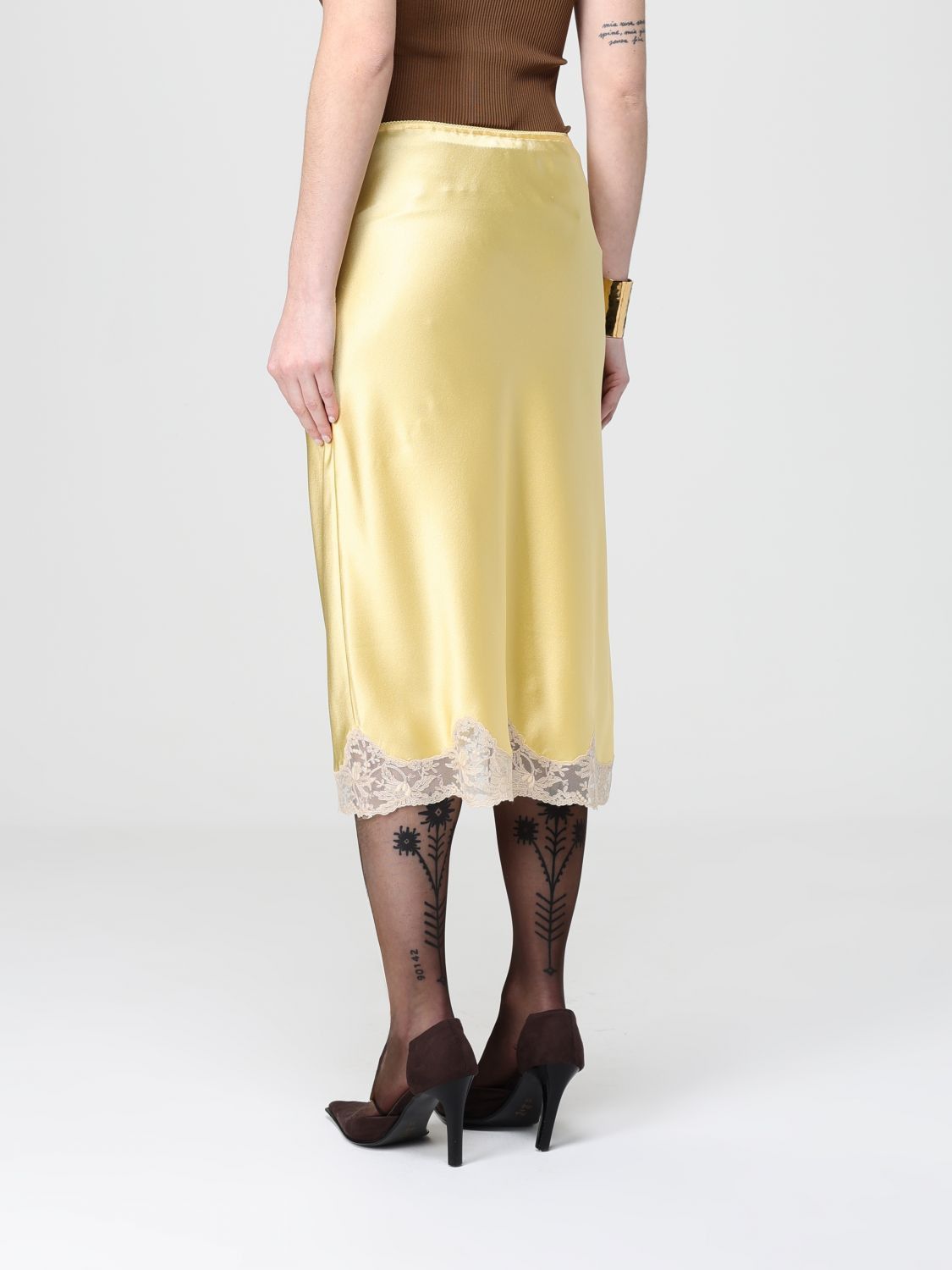 Saint Laurent Paris Saint Laurent Skirt Woman Yellow Size 28" / US 6 / IT 42 - 3 Thumbnail
