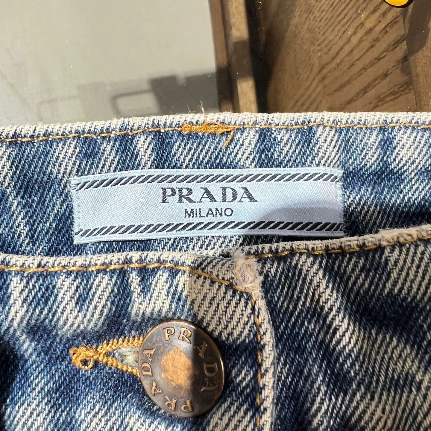 Prada Prada Retro Denim Jeans 26 Women Size 26" / US 2 / IT 38 - 3 Thumbnail