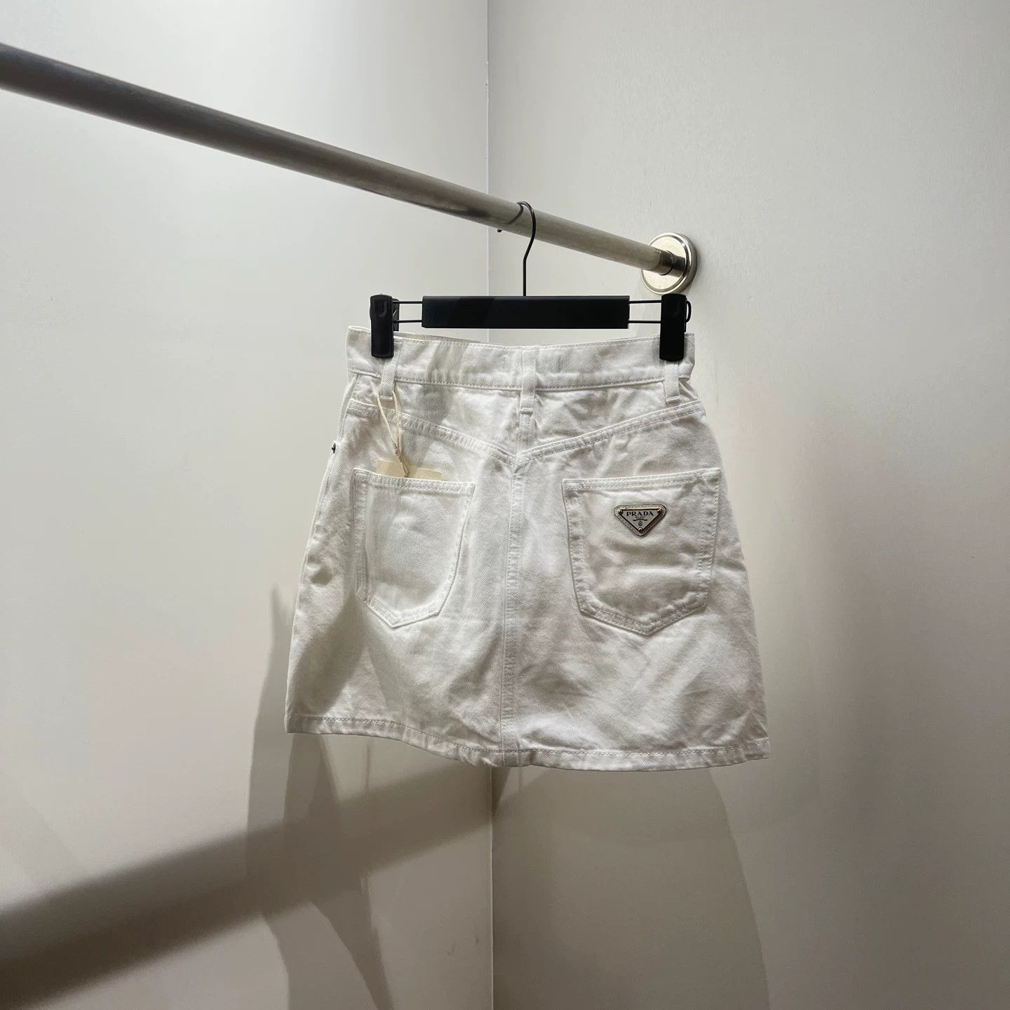 Prada Prada Denim Skirt 26 Women Size 26" / US 2 / IT 38 - 2 Thumbnail
