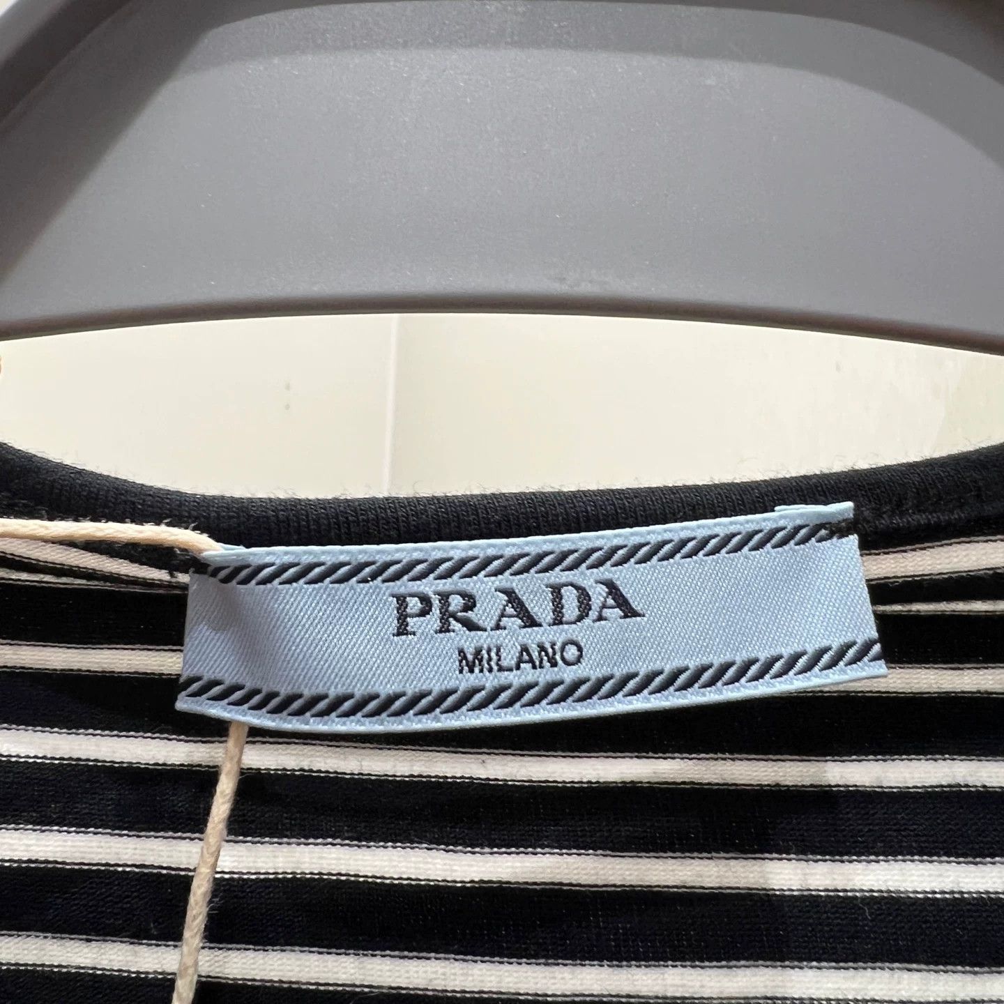 Prada Prada Striped Cropped T-Shirt it_42 Women Size M / US 6-8 / IT 42-44 - 3 Thumbnail