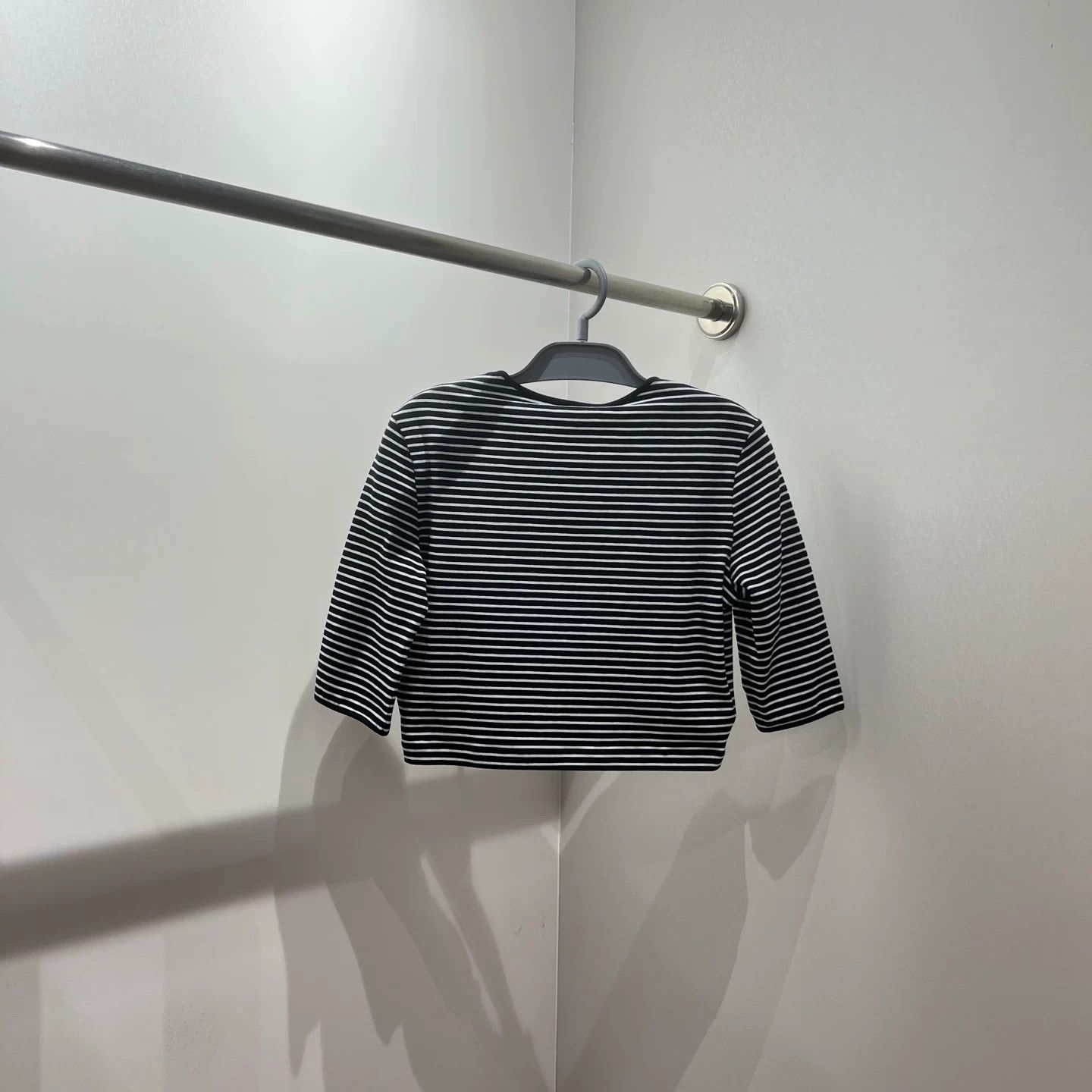 Prada Prada Striped Cropped T-Shirt it_42 Women Size M / US 6-8 / IT 42-44 - 2 Thumbnail