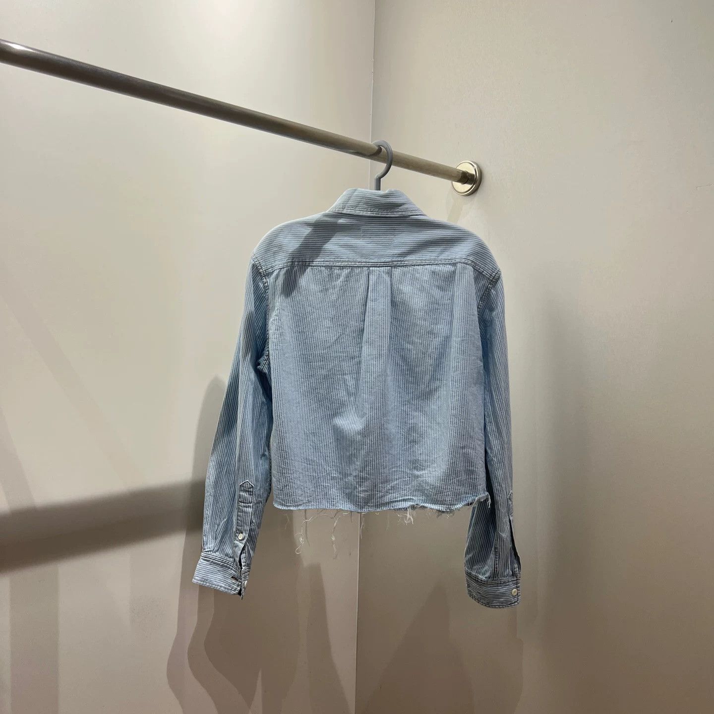 Miu Miu Miu Miu Denim Striped Button Up S Women Size S / US 4 / IT 40 - 2 Thumbnail