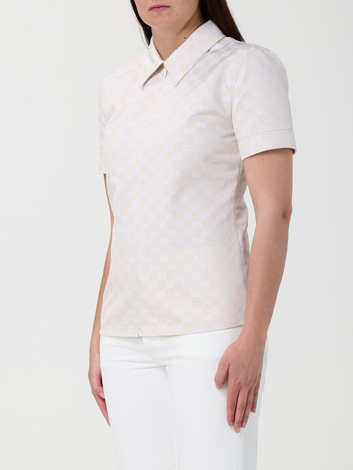Gucci Gucci Shirt Woman Beige Size S / US 4 / IT 40 - 4 Thumbnail