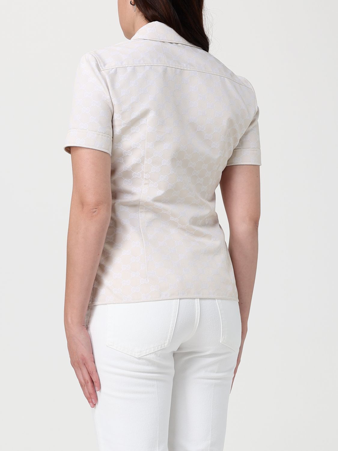 Gucci Gucci Shirt Woman Beige Size S / US 4 / IT 40 - 3 Thumbnail