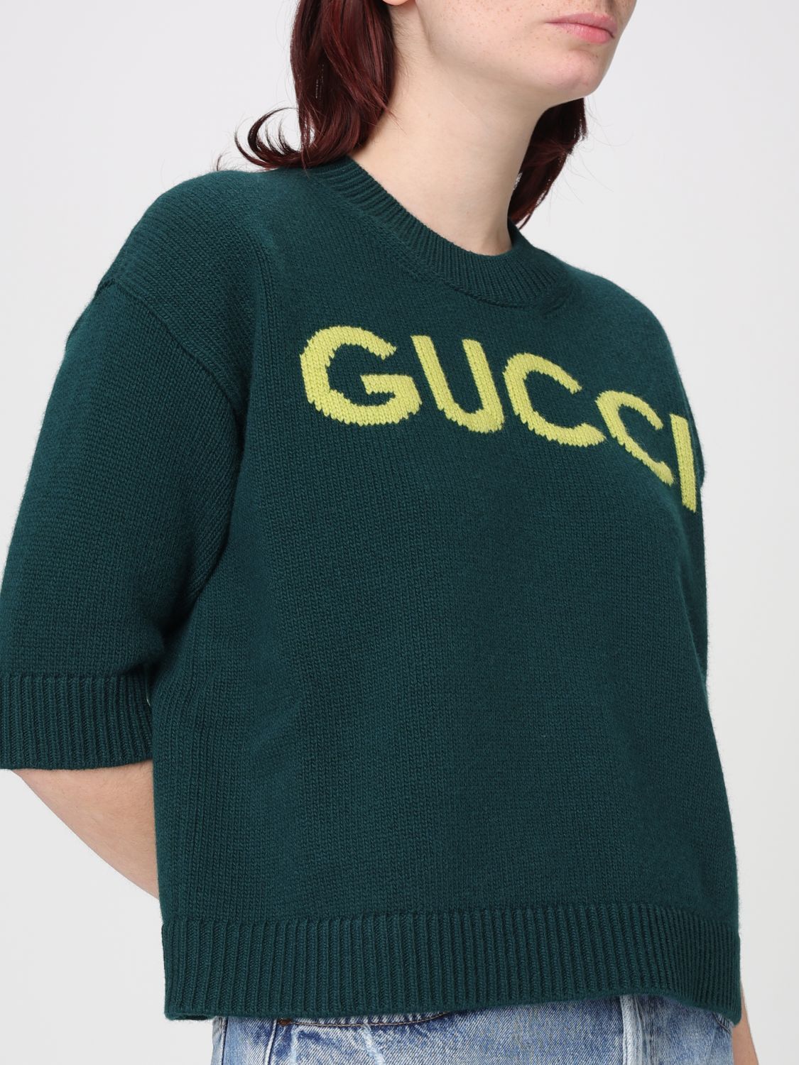 Gucci Gucci Sweater Woman Green Size XS / US 0-2 / IT 36-38 - 4 Thumbnail