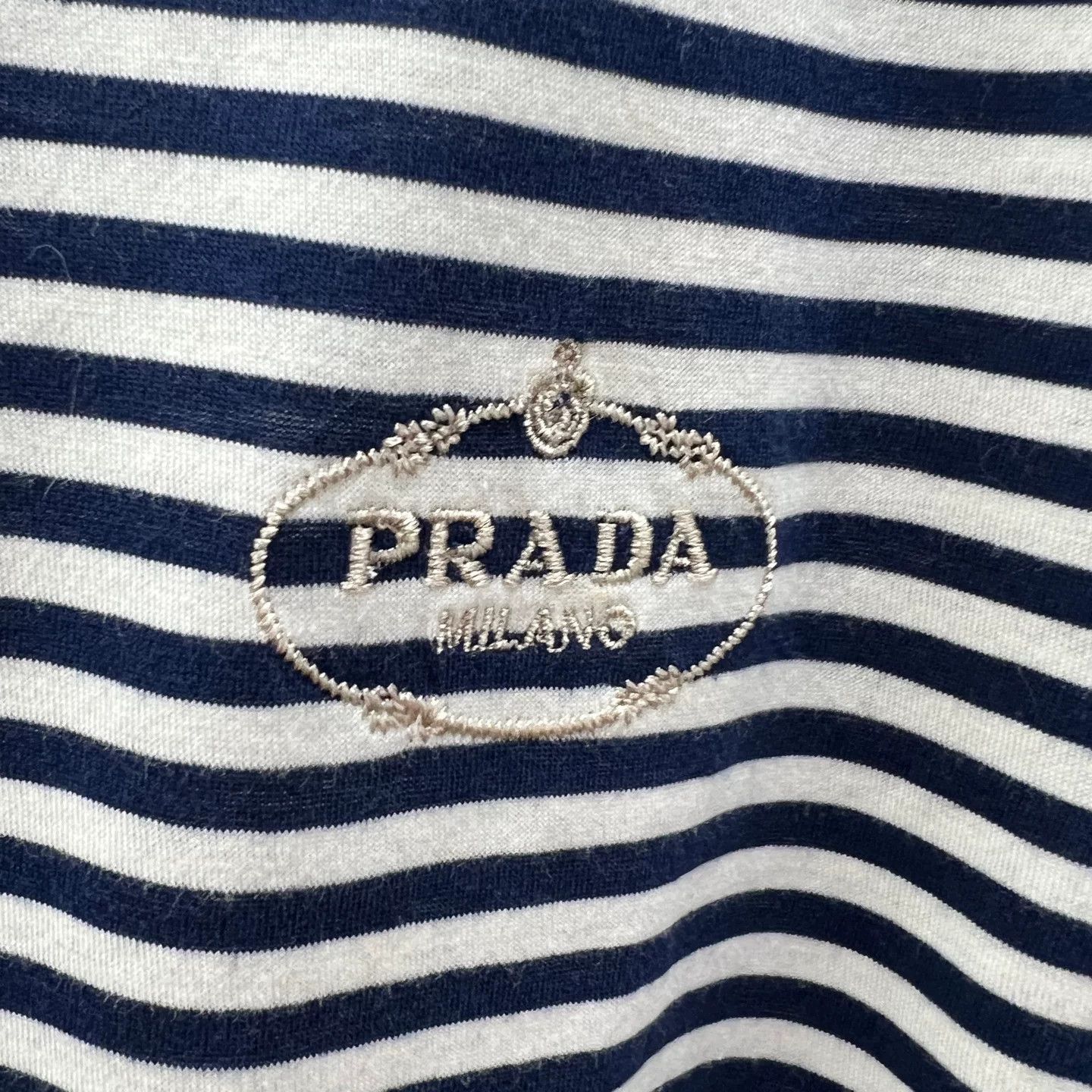 Prada Prada Striped T-Shirt S Women Size S / US 4 / IT 40 - 6 Thumbnail
