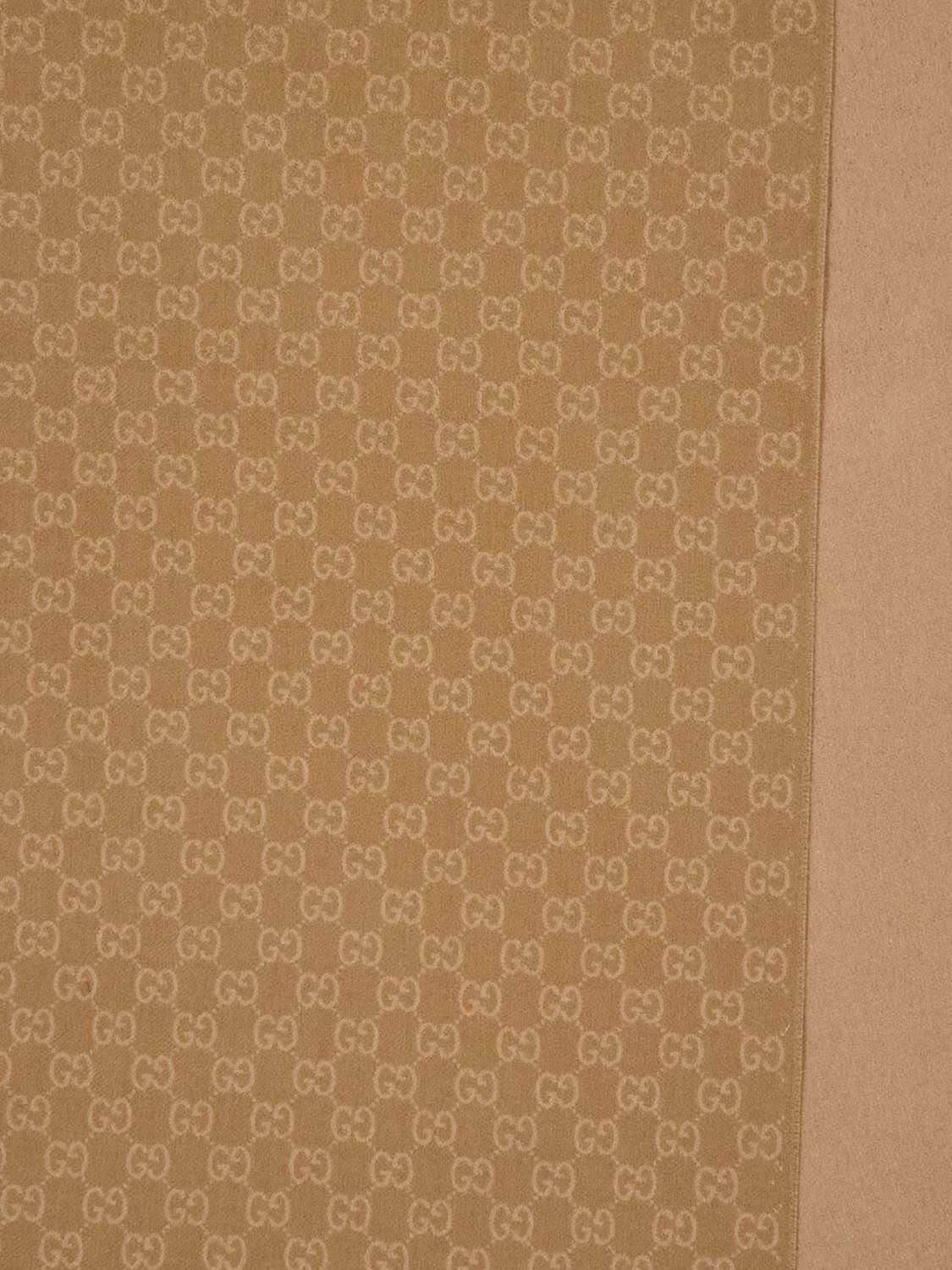 Gucci Gucci Scarf Men Camel Size ONE SIZE - 2 Thumbnail