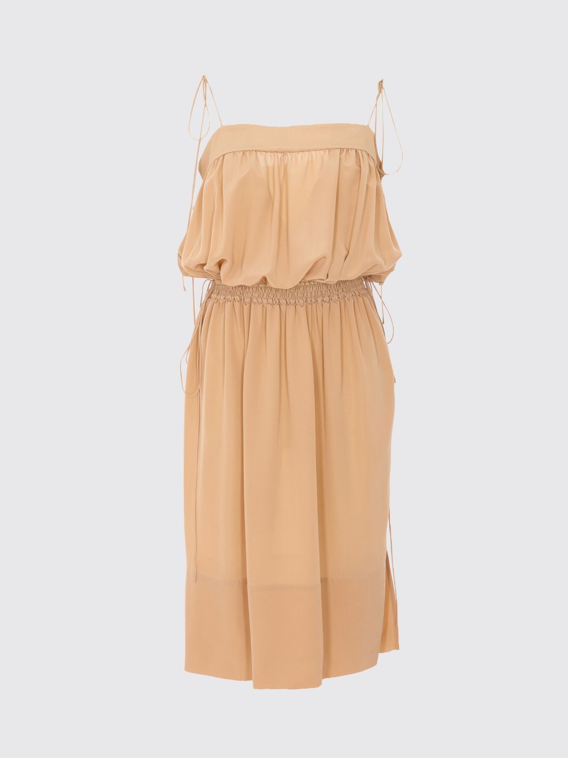 Saint Laurent Paris Saint Laurent Dress Woman Beige Size XS / US 0-2 / IT 36-38 - 2 Thumbnail