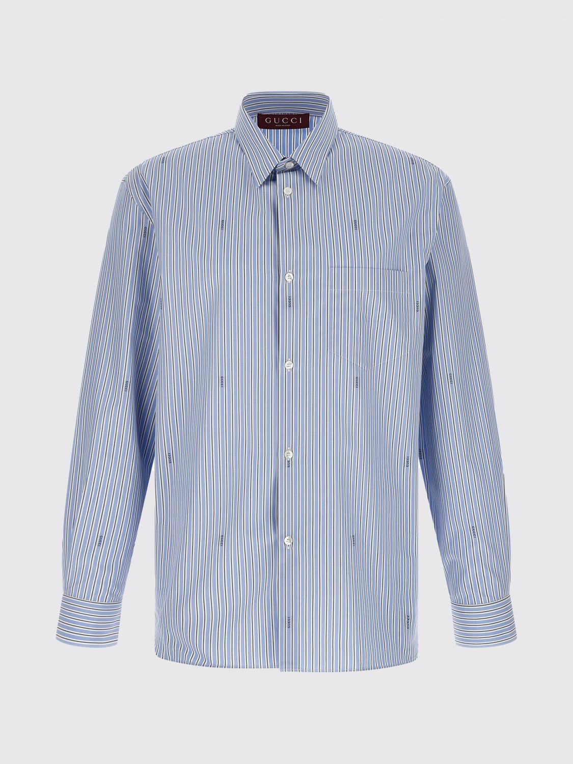 Gucci Gucci Shirt Men Blue Size US M / EU 48-50 / 2 - 2 Thumbnail