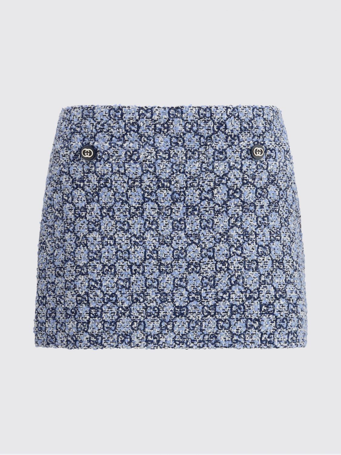 Gucci Gucci Skirt Woman Gnawed Blue Size 27" / US 4 / IT 40 - 2 Thumbnail