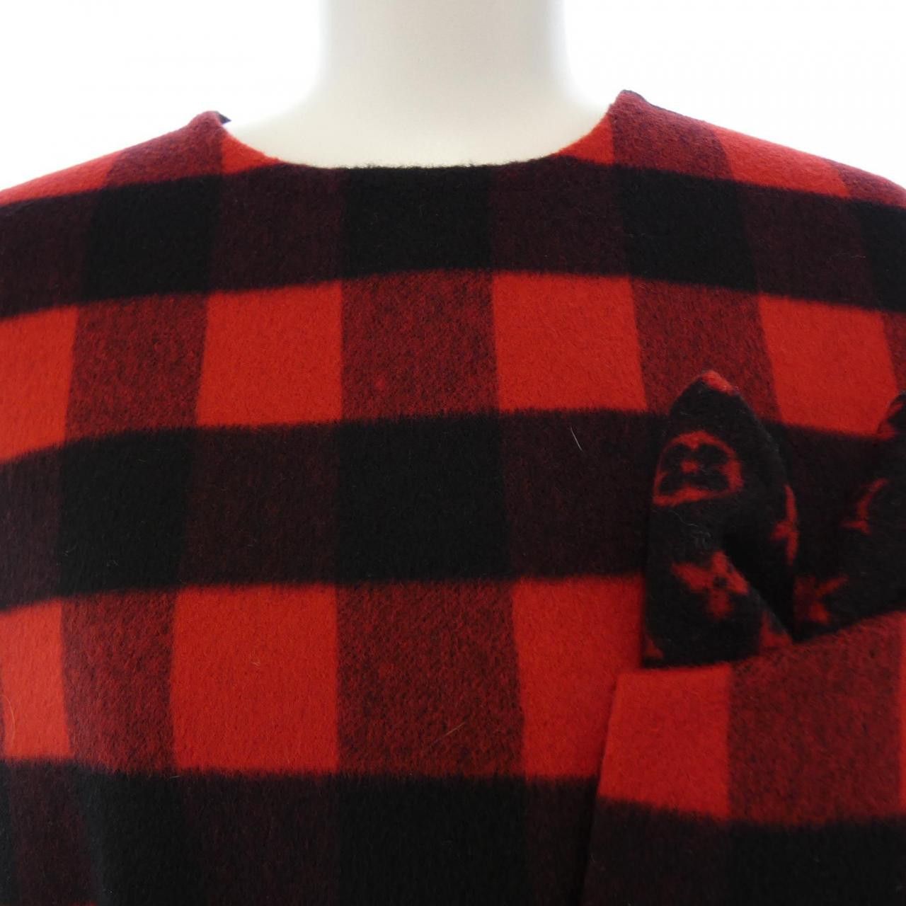 Louis Vuitton Louis Vuitton Louis Vuitton Cashmere Blend Dress Textile Dresses FTRO68B09 DUTY FREE for USA Size ONE SIZE - 5 Thumbnail