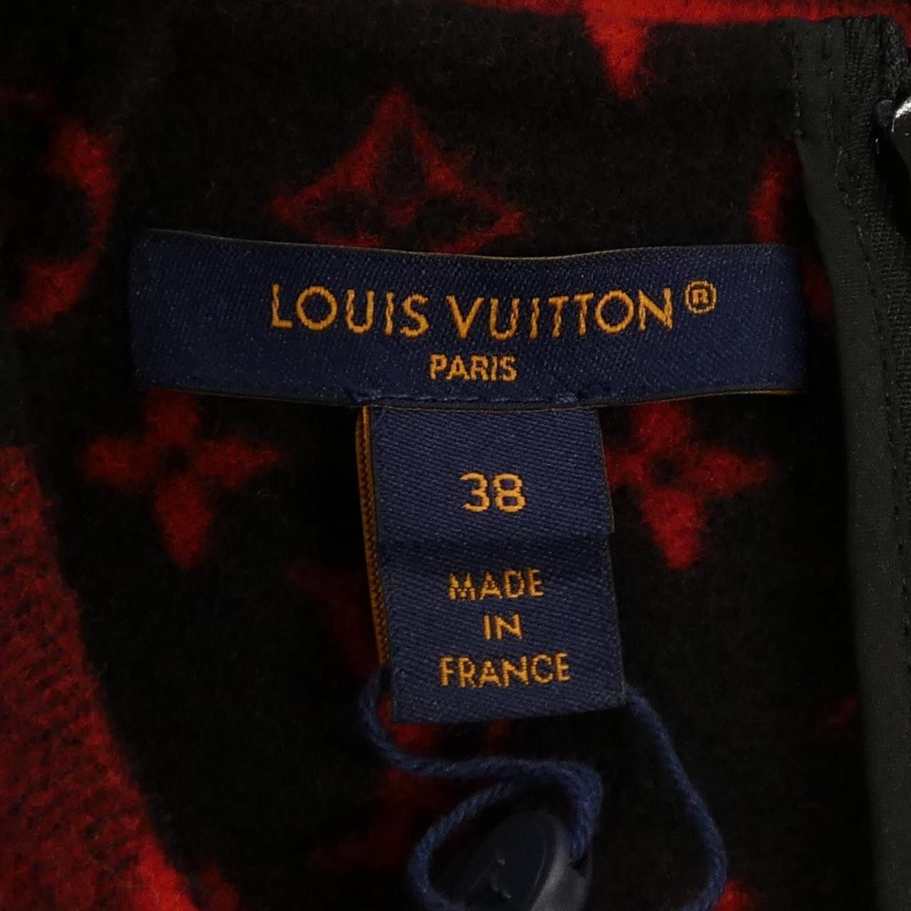 Louis Vuitton Louis Vuitton Louis Vuitton Cashmere Blend Dress Textile Dresses FTRO68B09 DUTY FREE for USA Size ONE SIZE - 4 Thumbnail