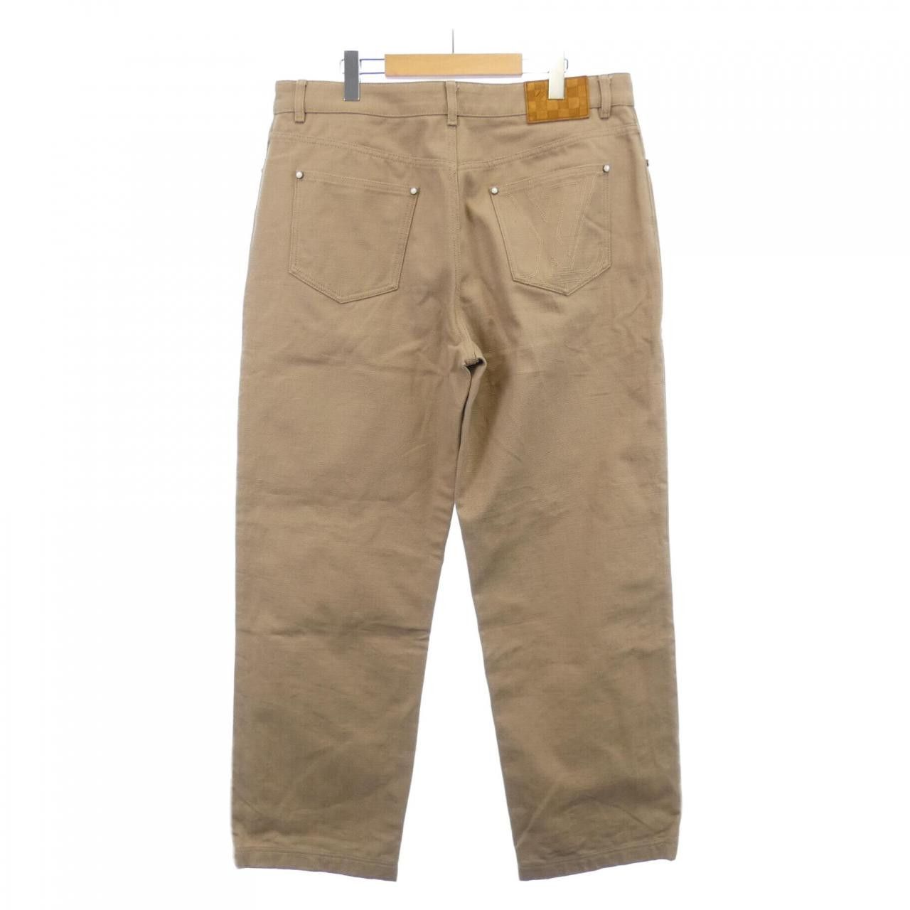 Louis Vuitton Louis Vuitton Louis Vuitton LV Cotton Workwear Pants Textile Pants HSP47WLPJ DUTY FREE for USA Size ONE SIZE - 2 Thumbnail