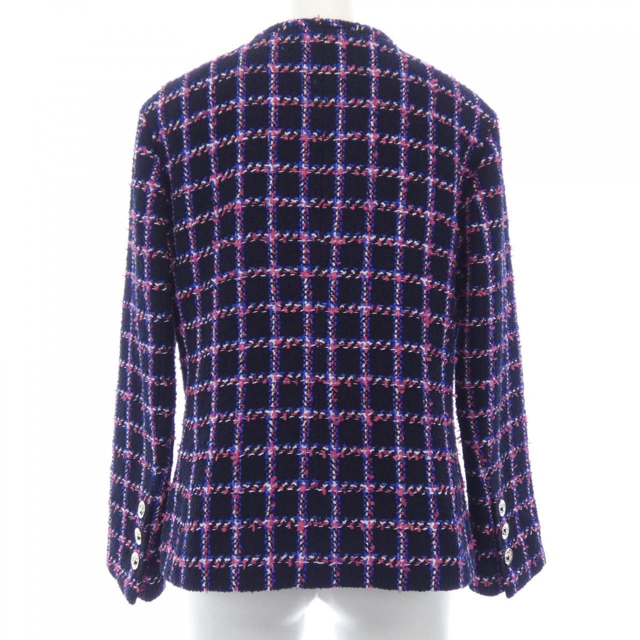 Chanel Chanel Chanel LOOK18 Collarless Jacket Textile Outerwear P76726V68547 DUTY FREE for USA Size ONE SIZE - 2 Thumbnail