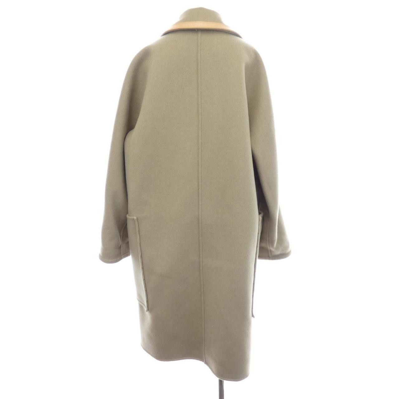 Louis Vuitton Louis Vuitton Louis Vuitton Removable Collar Double Face Coat Textile Outerwear FPCO29AIG DUTY FREE for USA Size ONE SIZE - 2 Thumbnail