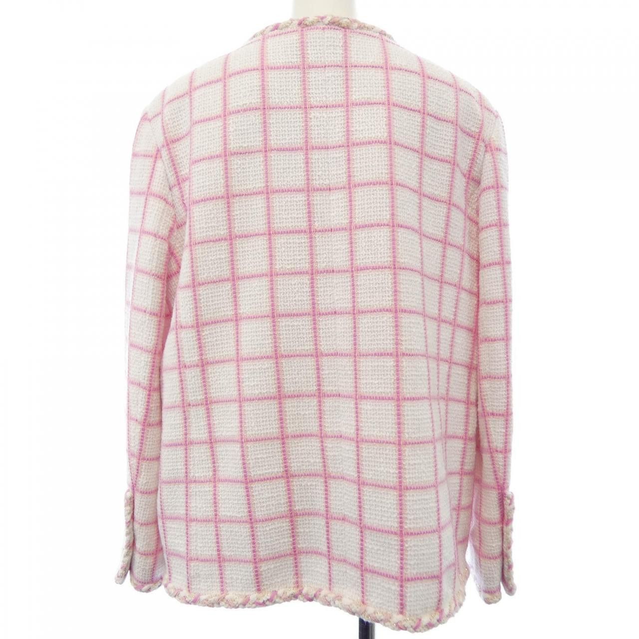 Chanel Chanel Chanel LOOK38 Collarless Jacket Textile Outerwear P73947V65544 DUTY FREE for USA Size ONE SIZE - 2 Thumbnail