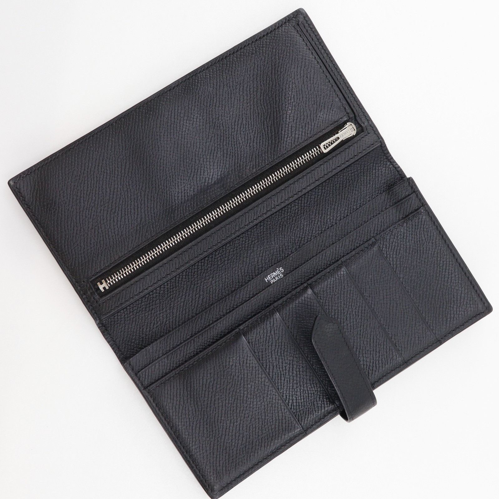 Hermes Hermes Hermes Bearn Soufflet Epsom Long Wallet Leather Long Wallet Stamp K (2007) DUTY FREE for USA Size ONE SIZE - 5 Thumbnail