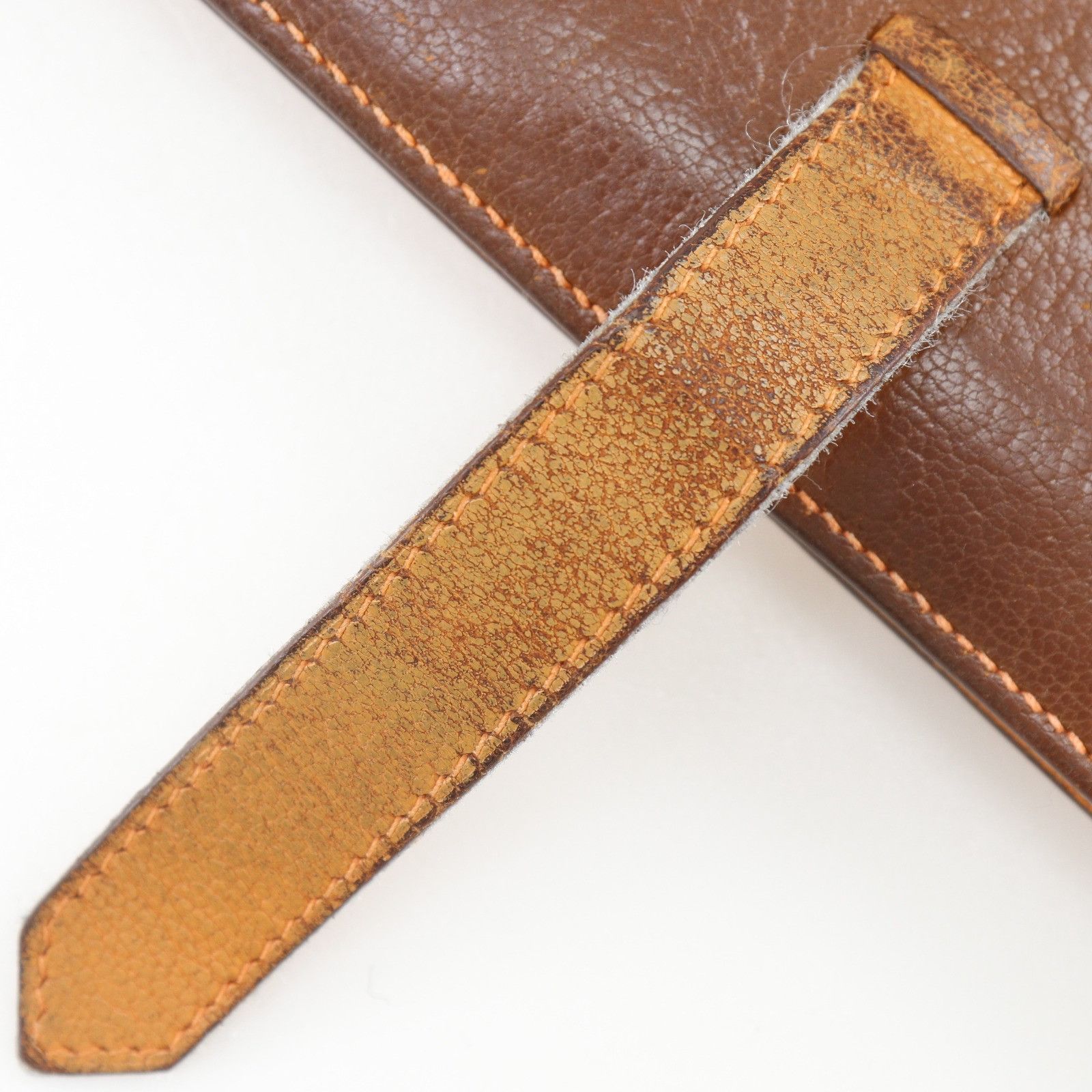 Hermes Hermes Hermes Bearn Soufflet Chevre Long Wallet Leather Long Wallet Stamp M (2009) DUTY FREE for USA Size ONE SIZE - 15 Thumbnail