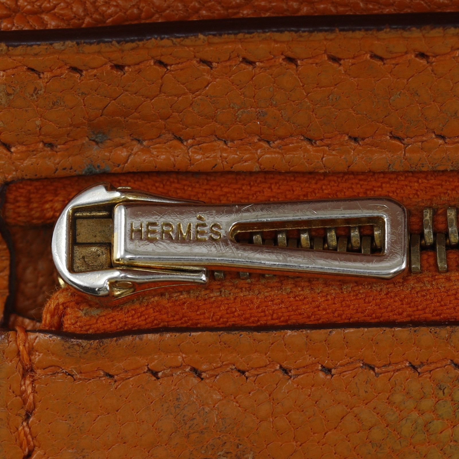 Hermes Hermes Hermes Bearn Soufflet Chevre Long Wallet Leather Long Wallet Stamp M (2009) DUTY FREE for USA Size ONE SIZE - 14 Thumbnail