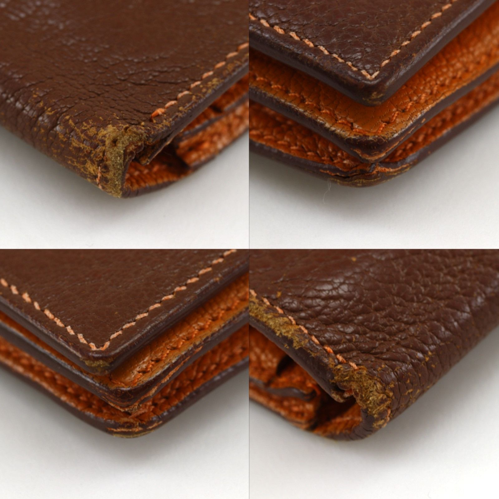 Hermes Hermes Hermes Bearn Soufflet Chevre Long Wallet Leather Long Wallet Stamp M (2009) DUTY FREE for USA Size ONE SIZE - 4 Thumbnail