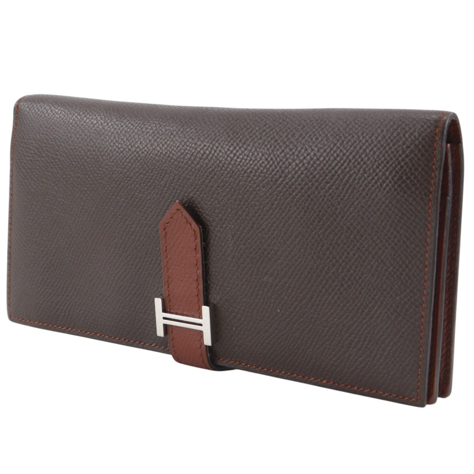 Hermes Hermes Hermes Bearn Soufflet Long Wallet Veau Epsom Leather Long Wallet Stamp M (2009) DUTY FREE for USA Size ONE SIZE - 2 Thumbnail