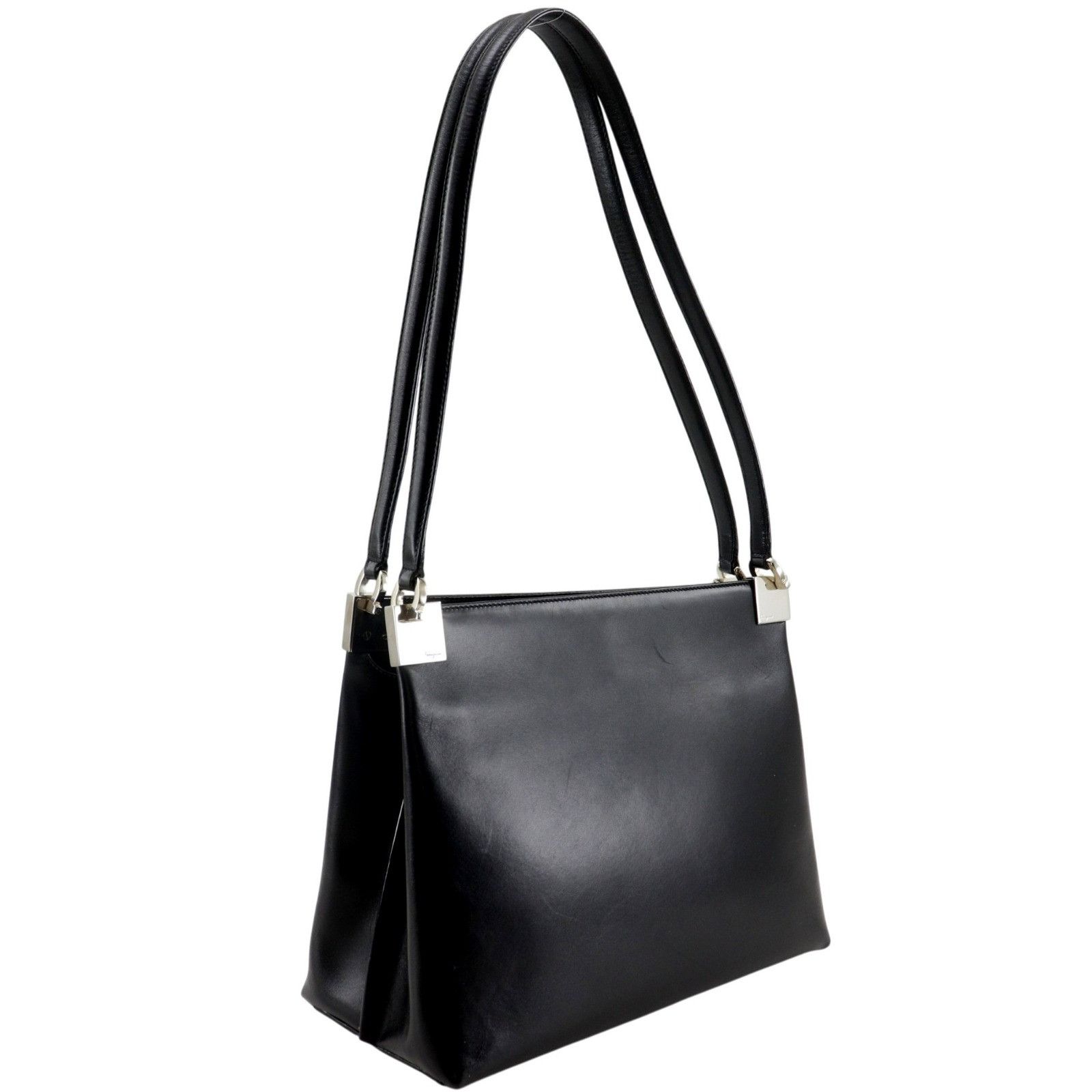 Salvatore Ferragamo Salvatore Ferragamo Salvatore Ferragamo Gancini Leather Tote Bag Leather Tote Bag EF-21 9641 DUTY FREE for USA Size ONE SIZE - 3 Thumbnail