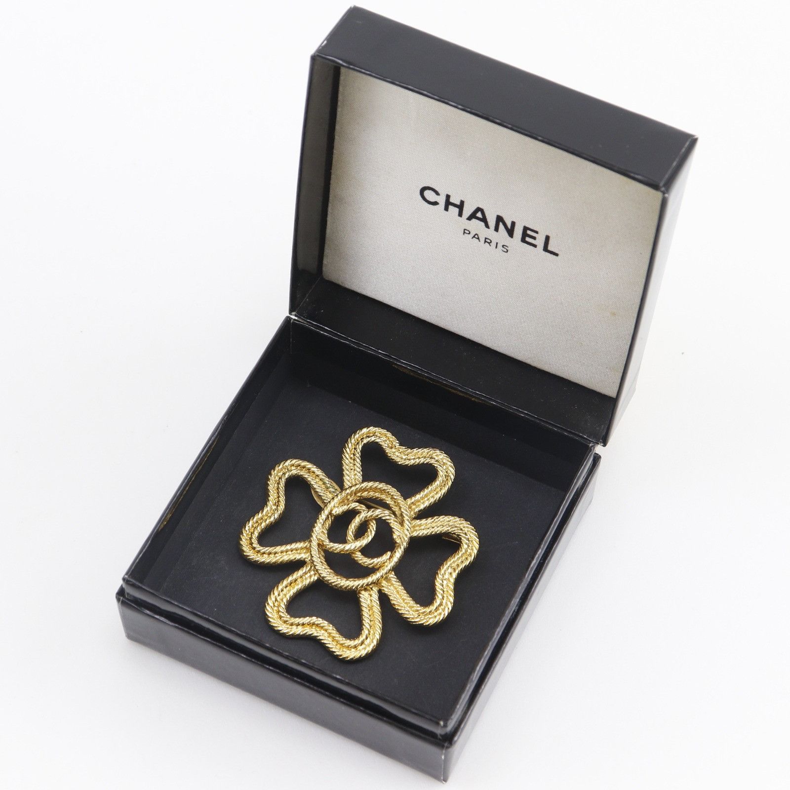 Chanel Chanel Chanel Clover Coco Mark Brooch Metal Brooch DUTY FREE for USA Size ONE SIZE - 8 Thumbnail