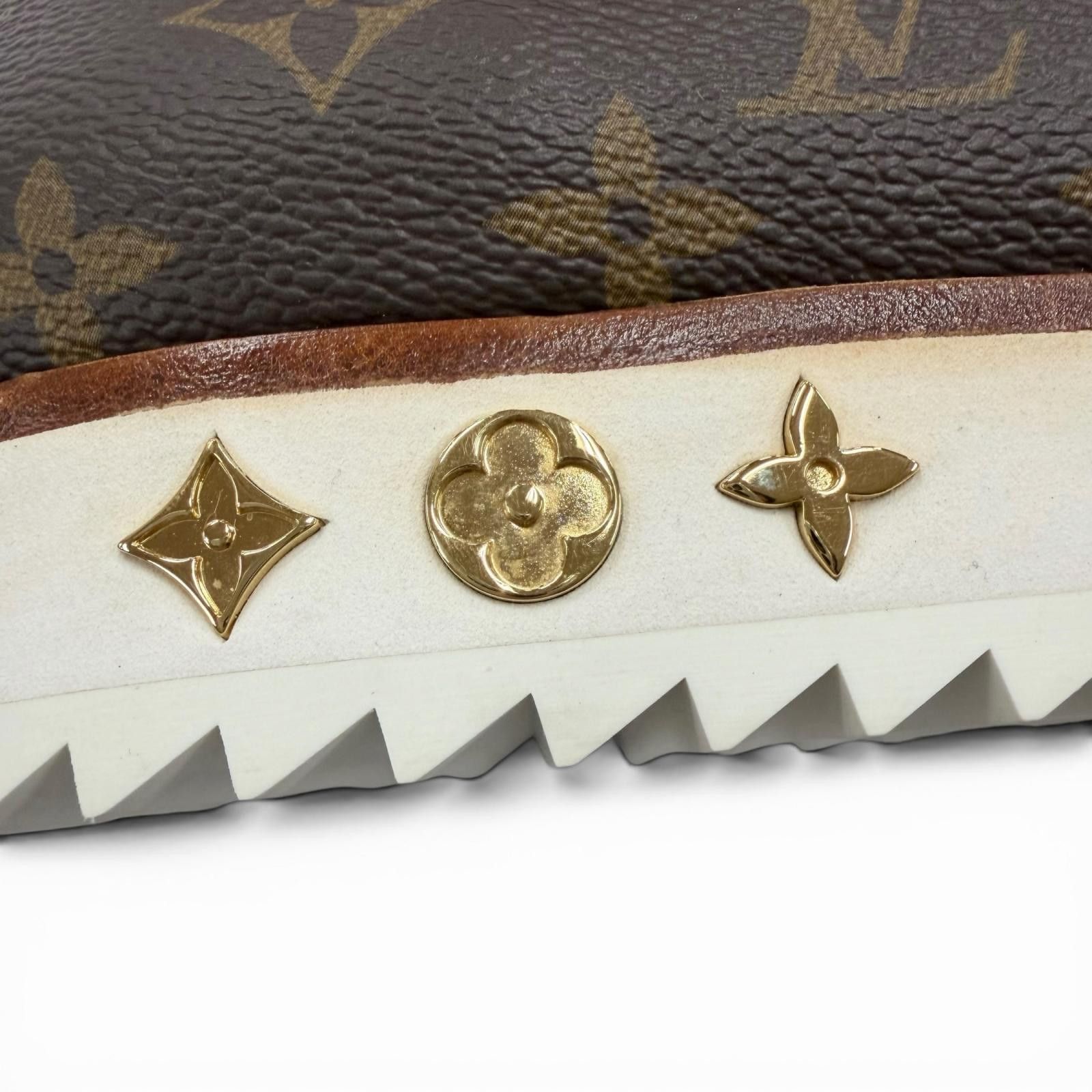 Louis Vuitton Louis Vuitton Louis Vuitton Monogram Ankle Boots Textile Shoes DUTY FREE for USA Size ONE SIZE - 6 Thumbnail