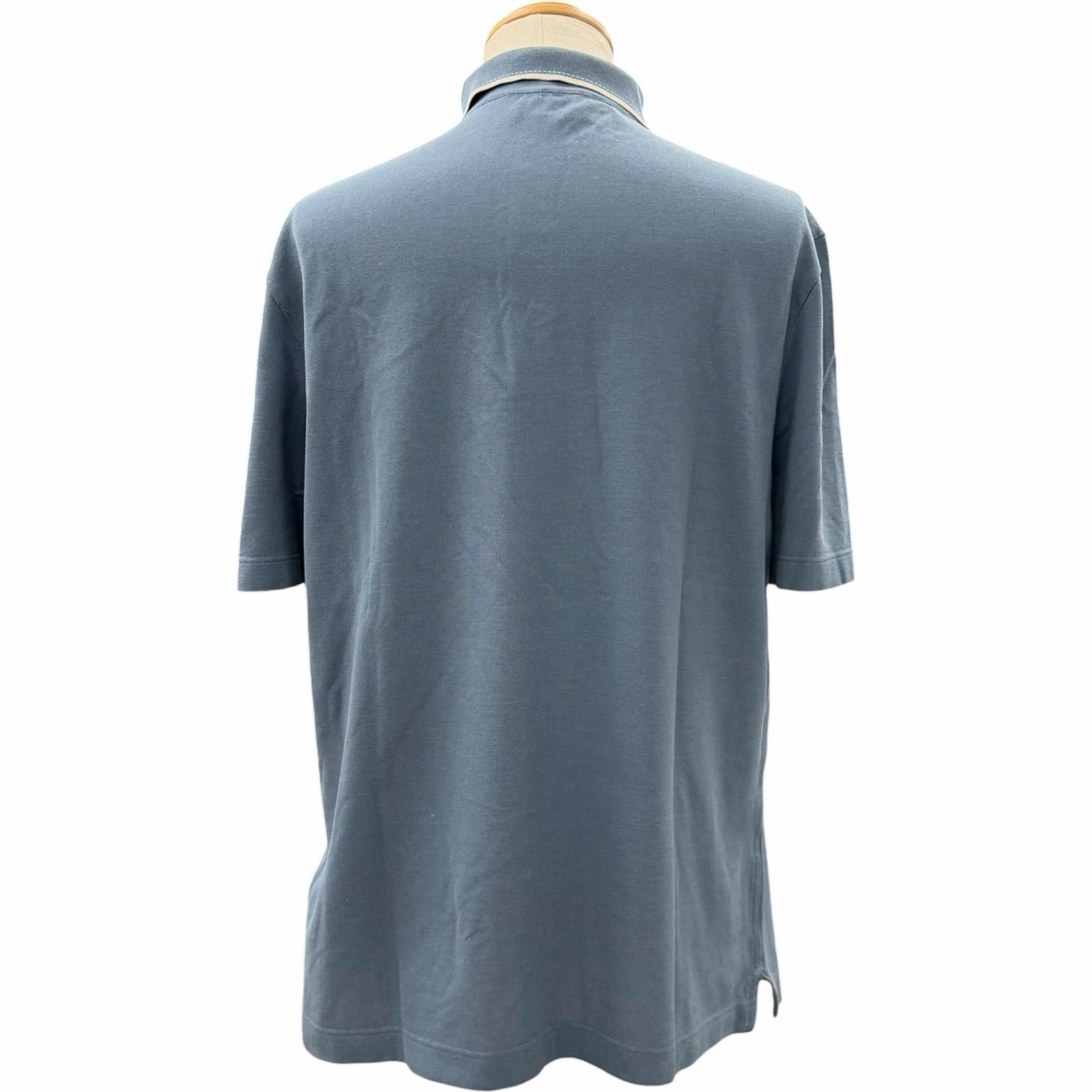 Hermes Hermes Hermes Cotton Short Sleeve Polo Shirt Textile Tops DUTY FREE for USA Size ONE SIZE - 4 Thumbnail
