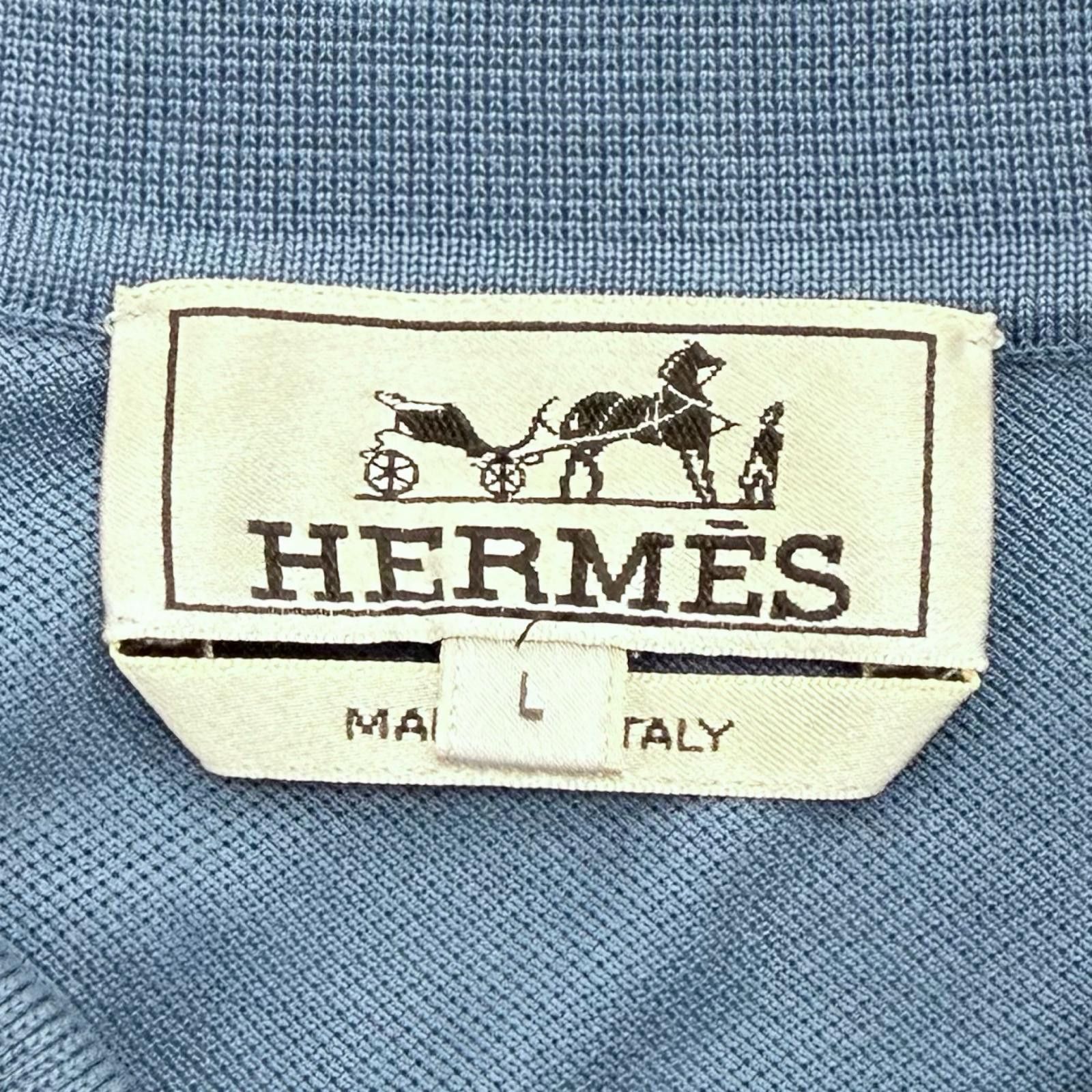 Hermes Hermes Hermes Cotton Short Sleeve Polo Shirt Textile Tops DUTY FREE for USA Size ONE SIZE - 7 Thumbnail