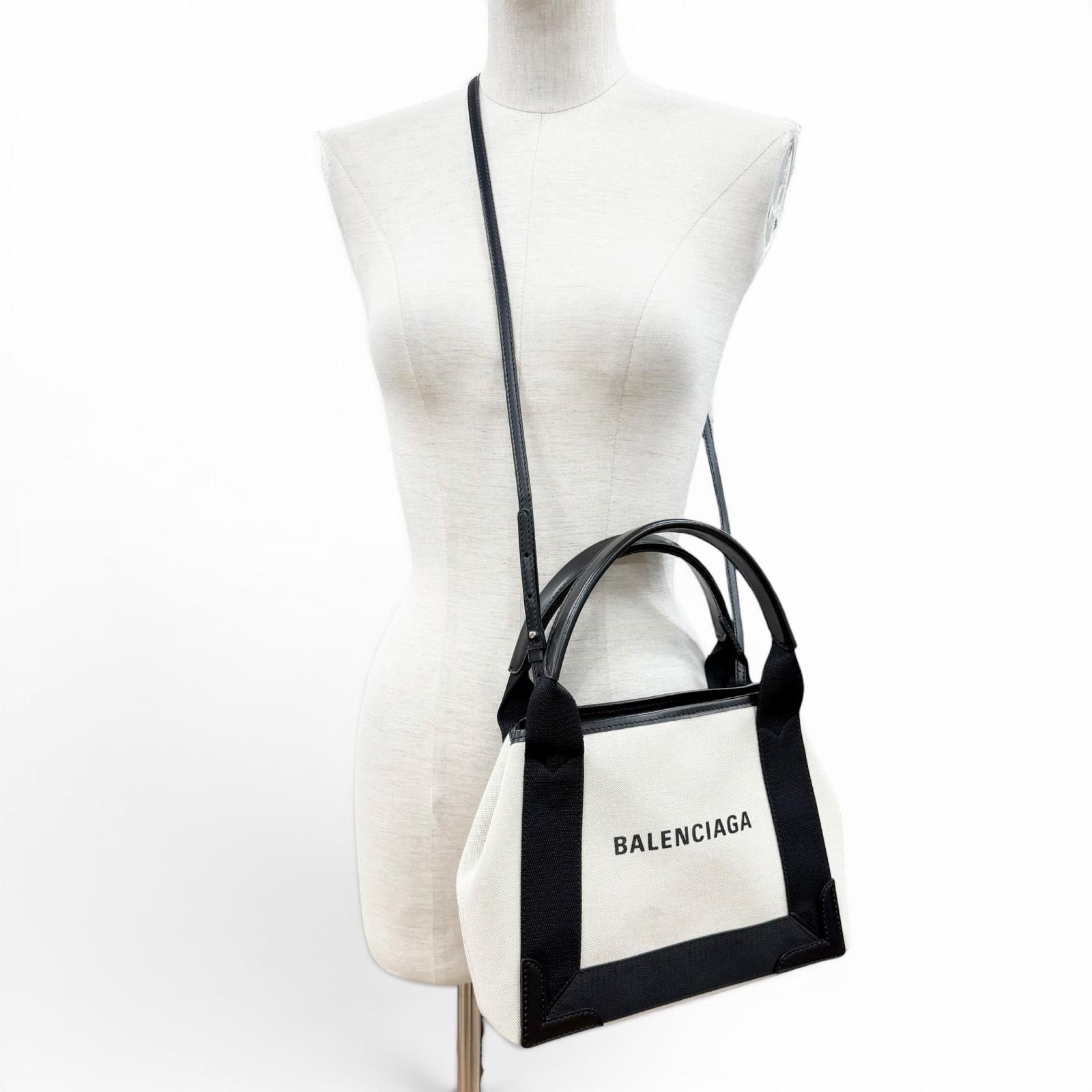 Balenciaga Balenciaga Balenciaga Hippo XS Canvas Shoulder Bag Leather Shoulder Bag 390346 DUTY FREE for USA Size ONE SIZE - 3 Thumbnail