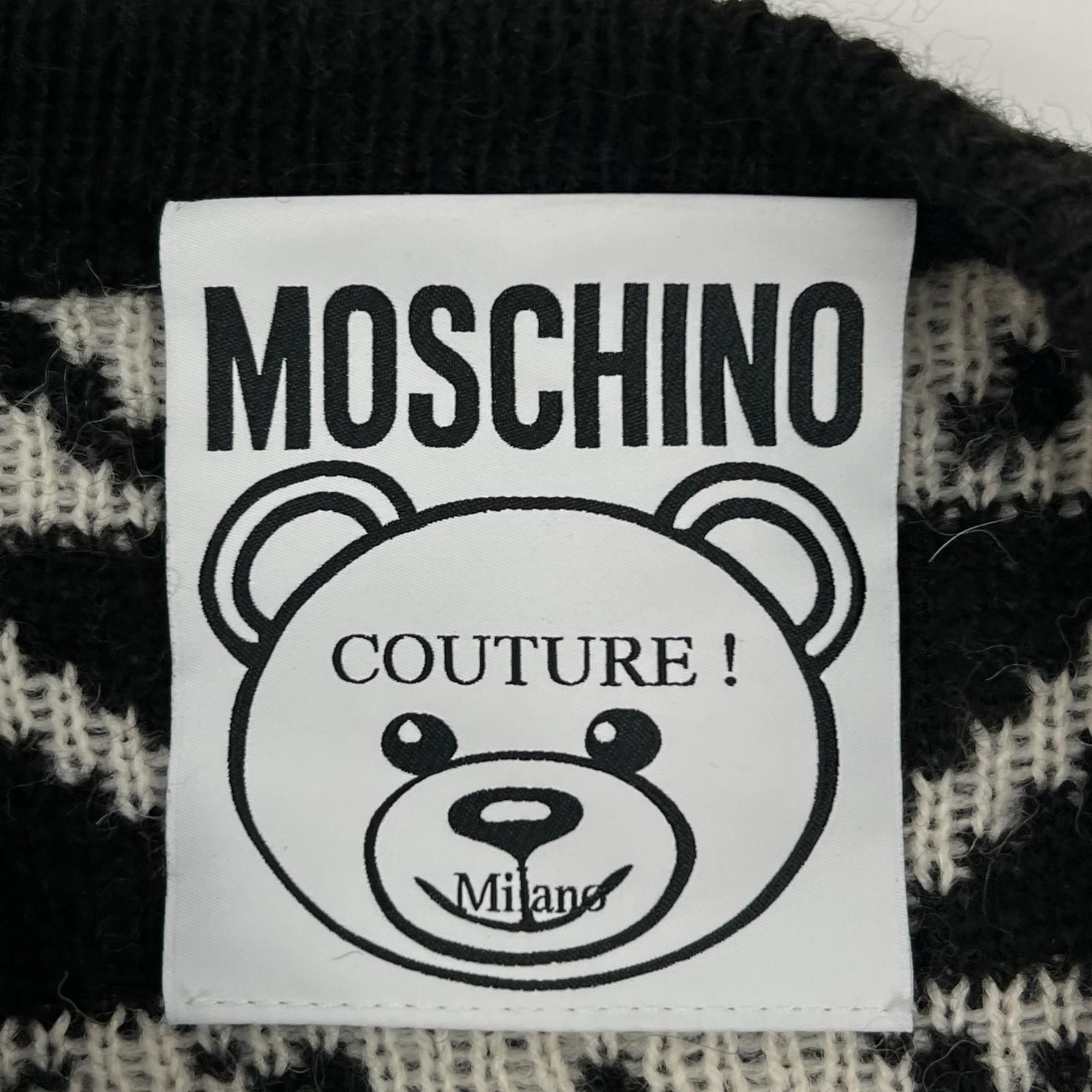 Moschino Moschino Moschino Knit Jacquard Teddy Bear Wool Blend Sweater Textile Tops DUTY FREE for USA Size ONE SIZE - 6 Thumbnail