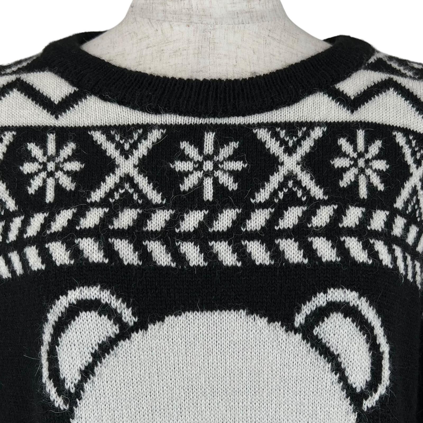 Moschino Moschino Moschino Knit Jacquard Teddy Bear Wool Blend Sweater Textile Tops DUTY FREE for USA Size ONE SIZE - 3 Thumbnail