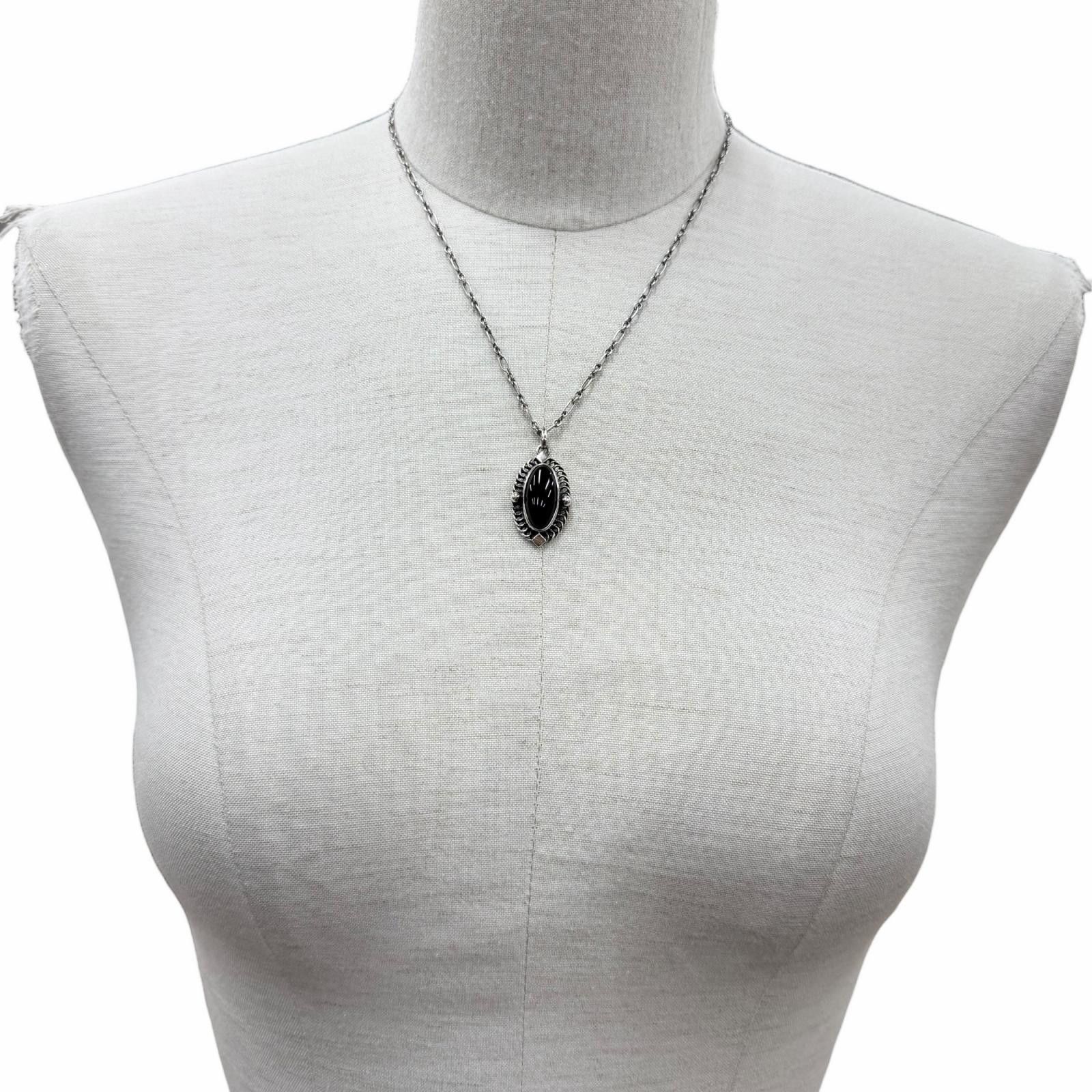 Other George Jensen Georg Jensen 925 Onyx Necklace Precious Metal Necklace DUTY FREE for USA Size ONE SIZE - 3 Thumbnail