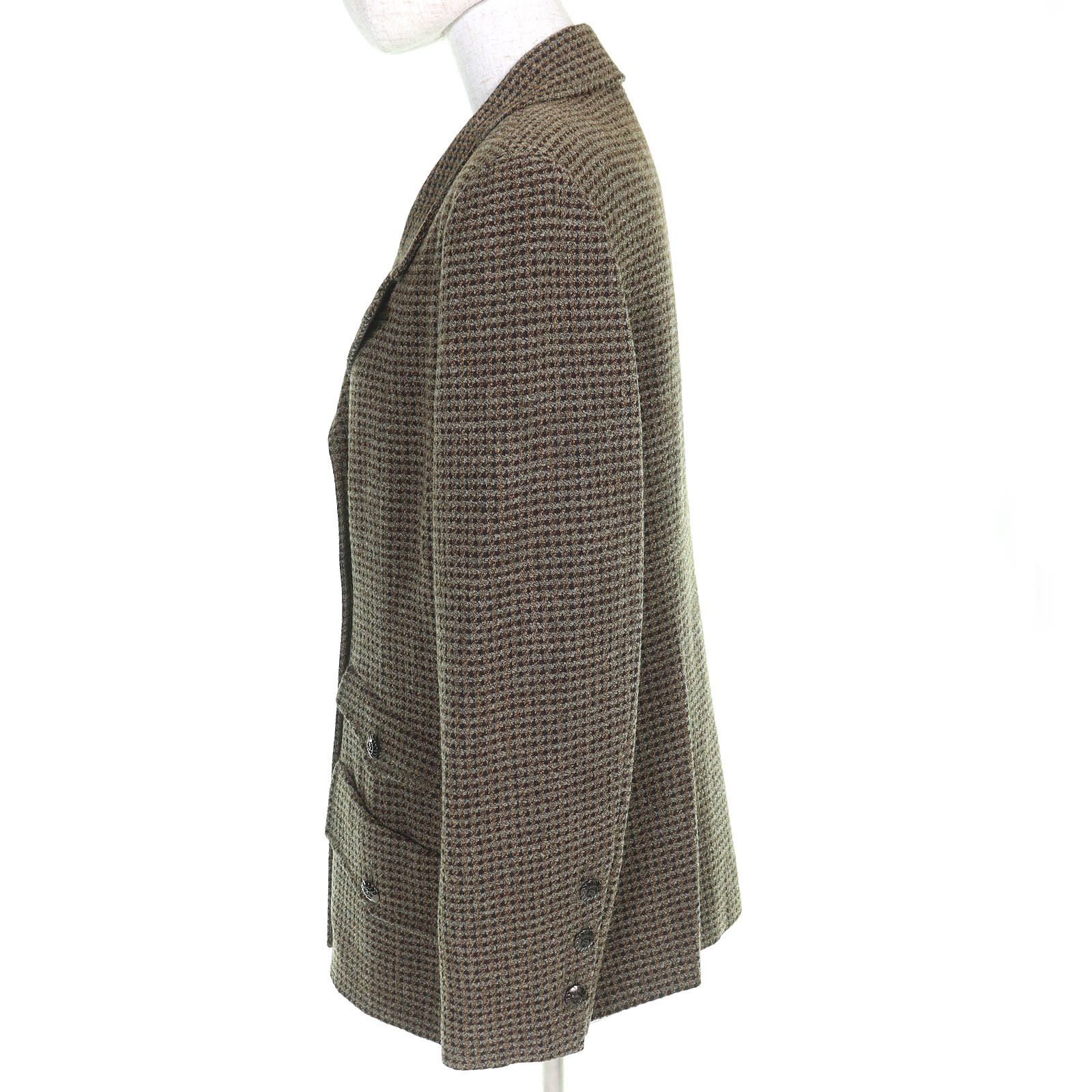 Chanel Chanel Chanel Wool Tweed Double Breasted Jacket Textile Outerwear P09585 DUTY FREE for USA Size ONE SIZE - 2 Thumbnail