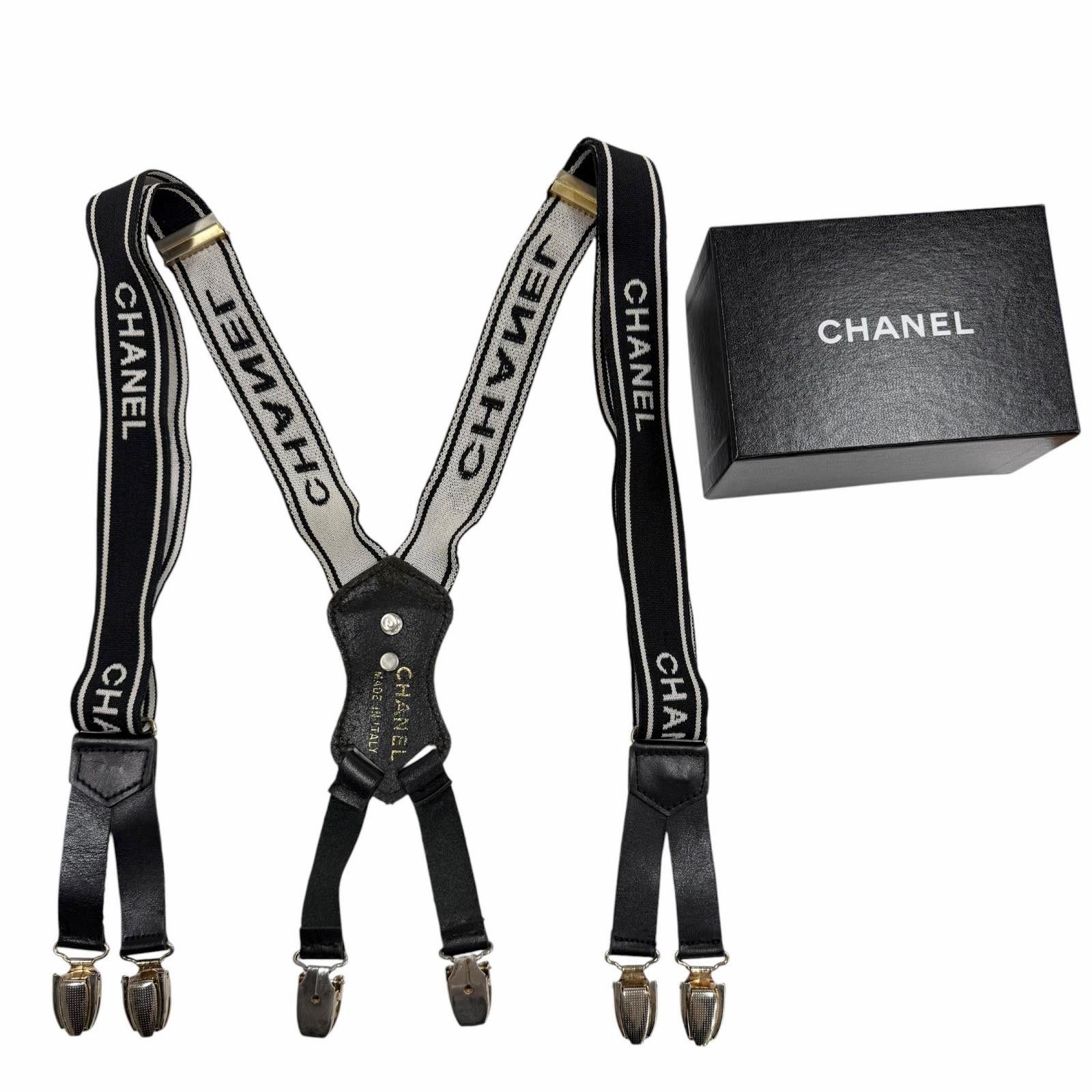 Chanel Chanel Chanel Leather Suspenders Leather Other DUTY FREE for USA Size ONE SIZE - 2 Thumbnail