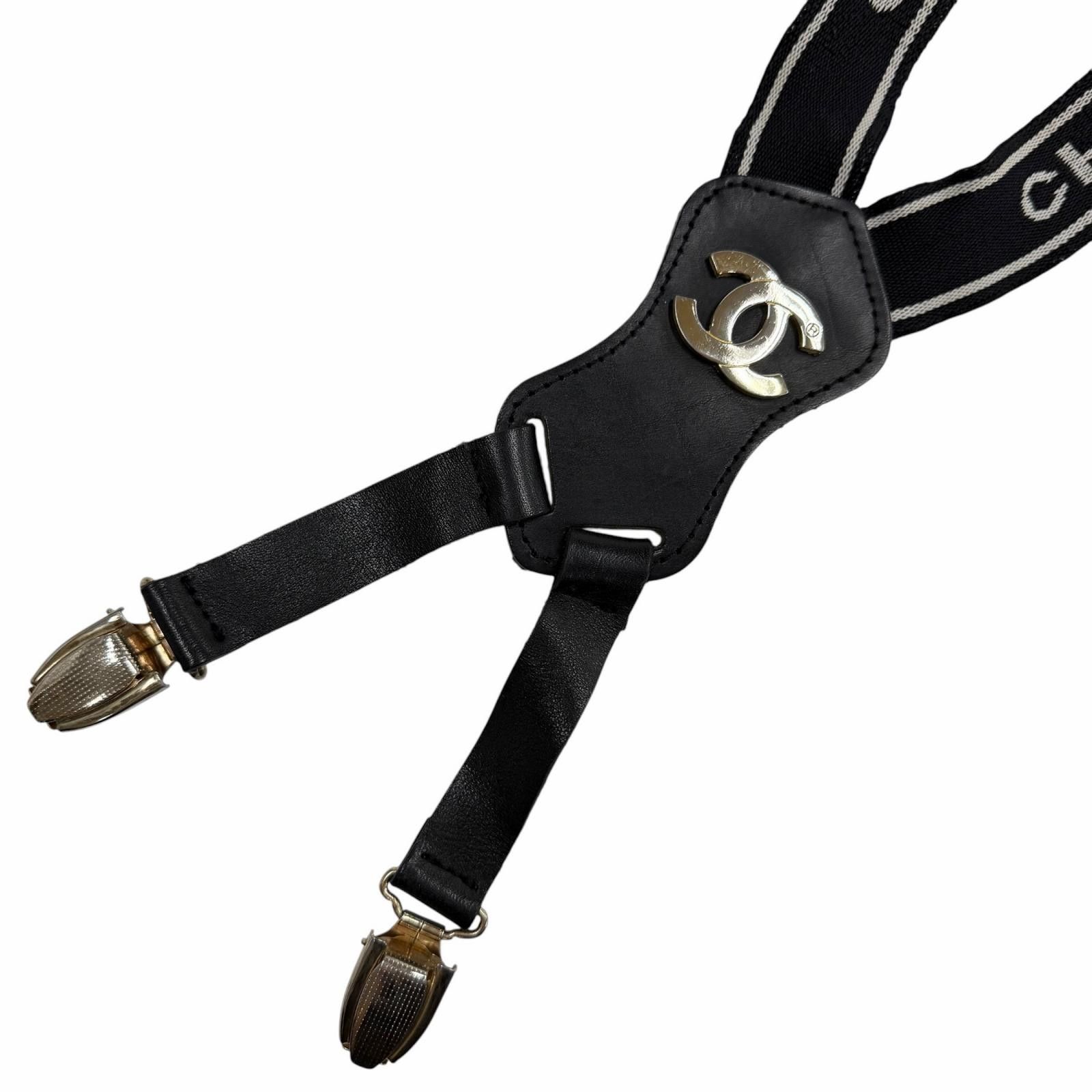Chanel Chanel Chanel Leather Suspenders Leather Other DUTY FREE for USA Size ONE SIZE - 4 Thumbnail