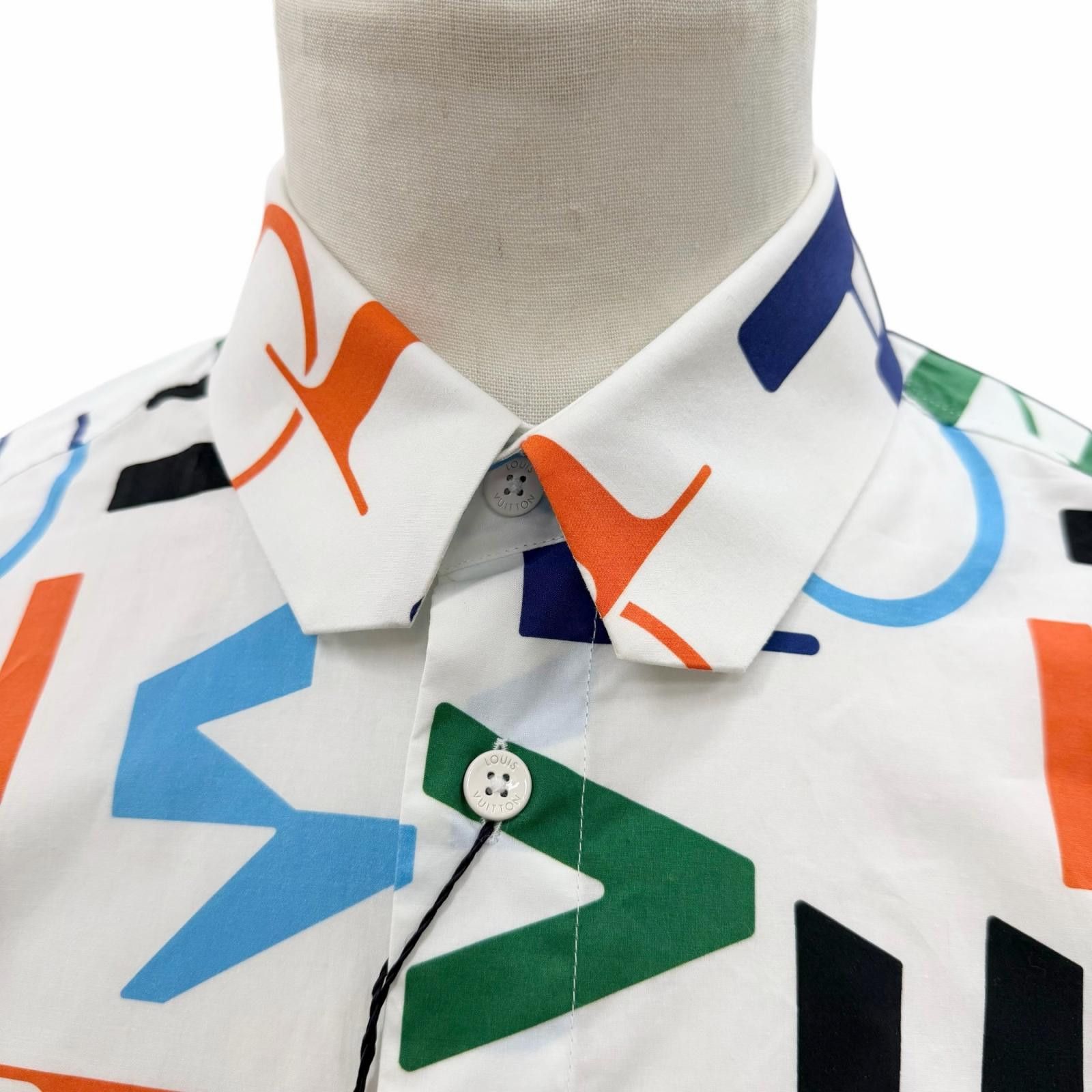 Louis Vuitton Louis Vuitton Louis Vuitton LVSE Electric DNA Cotton Shirt Textile Tops DUTY FREE for USA Size ONE SIZE - 2 Thumbnail