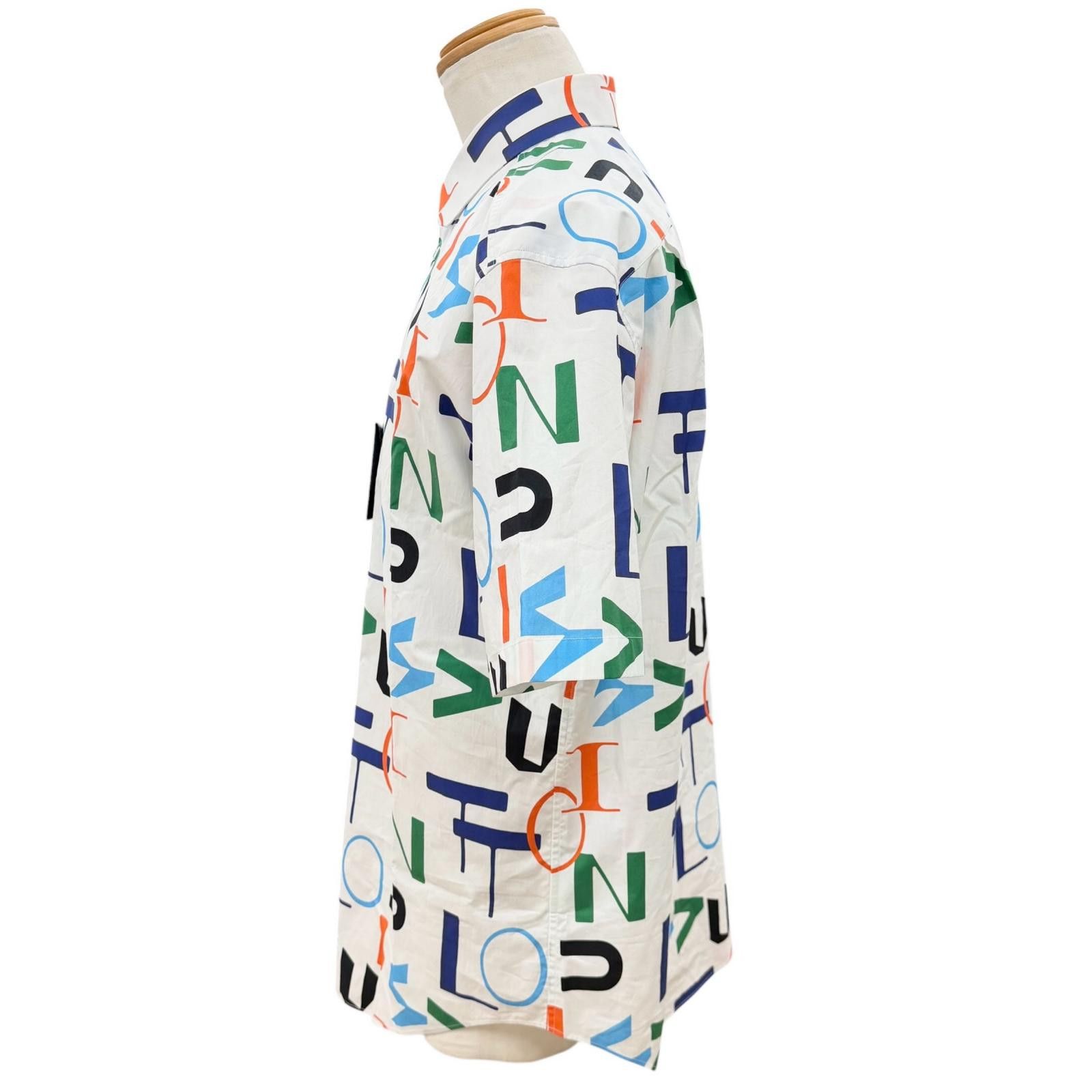 Louis Vuitton Louis Vuitton Louis Vuitton LVSE Electric DNA Cotton Shirt Textile Tops DUTY FREE for USA Size ONE SIZE - 3 Thumbnail