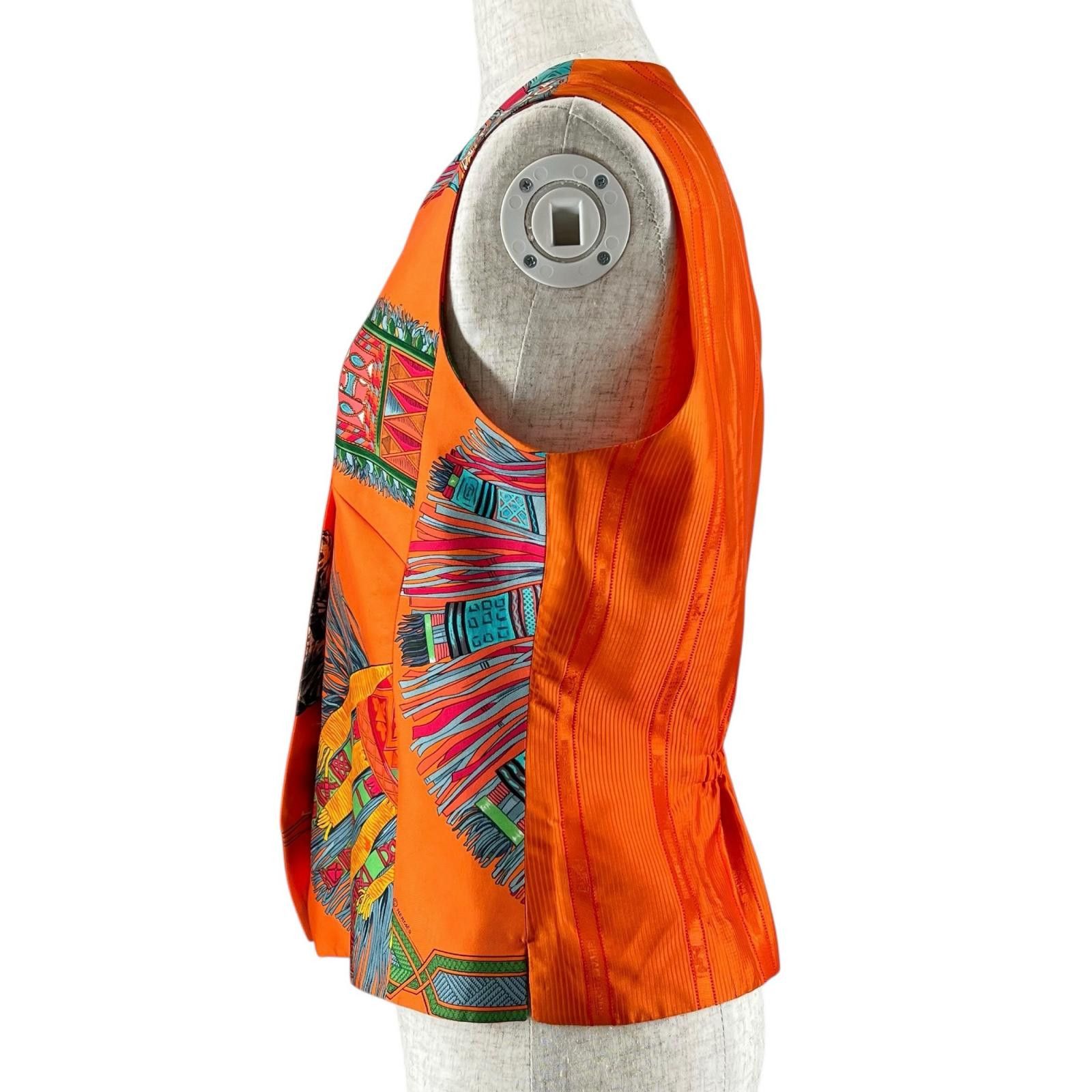 Hermes Hermes Hermes Silk Top Textile Tops DUTY FREE for USA Size ONE SIZE - 4 Thumbnail