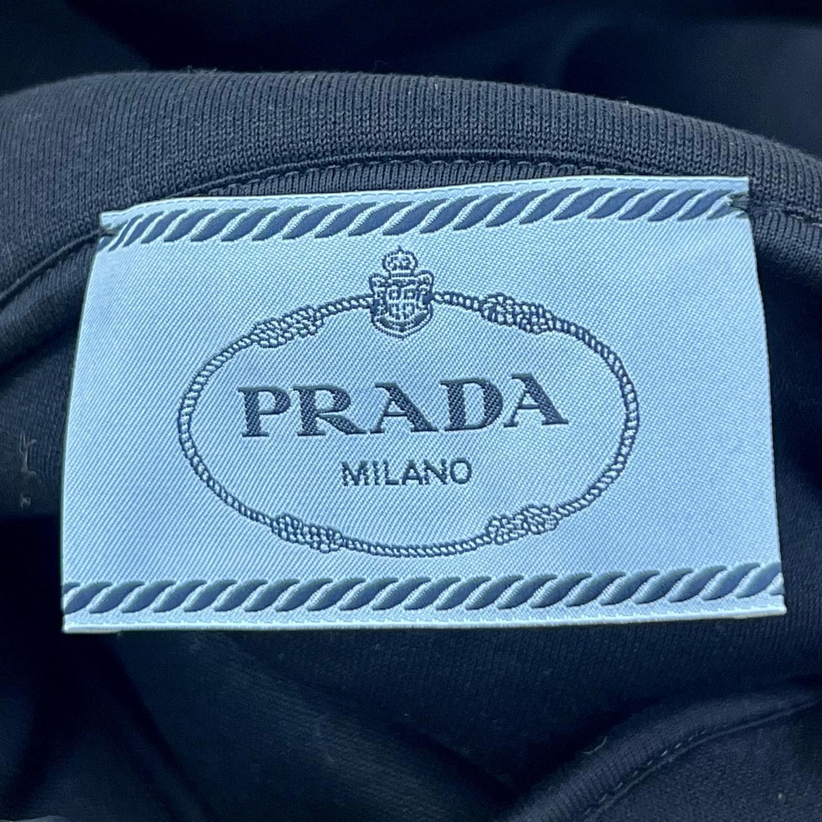 Prada Prada Prada Cotton Polyamide Hoodie Textile Sweatshirts & Hoodies DUTY FREE for USA Size ONE SIZE - 6 Thumbnail