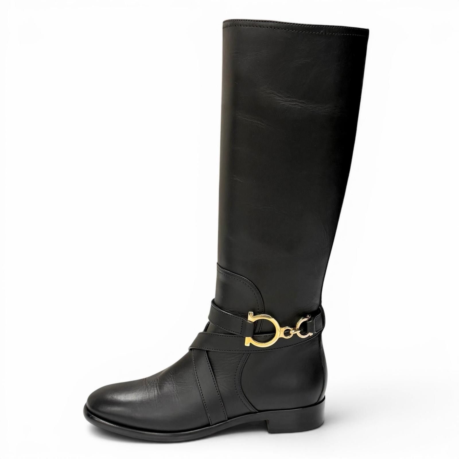 Salvatore Ferragamo Salvatore Ferragamo Salvatore Ferragamo Leather Boots Leather Shoes DUTY FREE for USA Size ONE SIZE - 4 Thumbnail