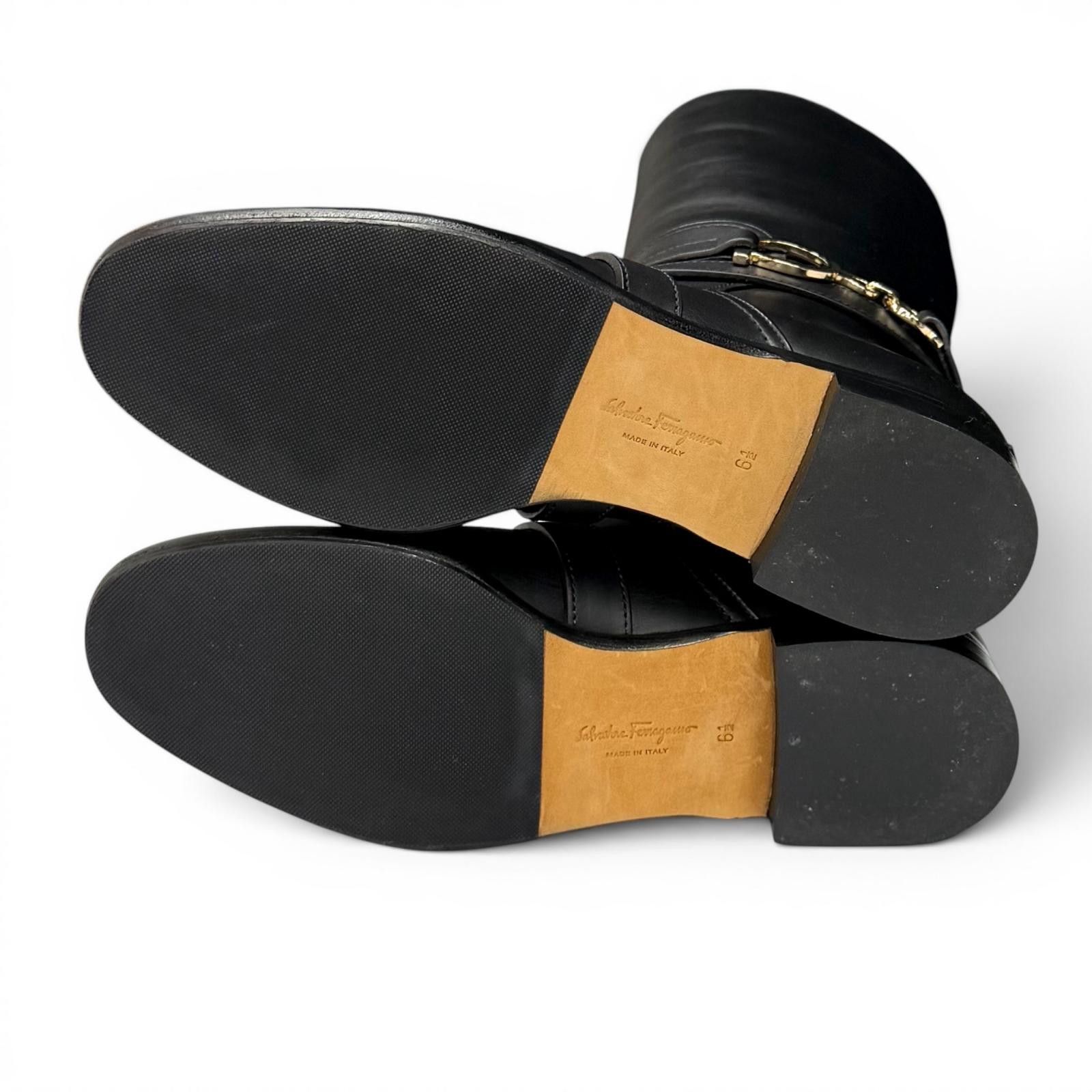 Salvatore Ferragamo Salvatore Ferragamo Salvatore Ferragamo Leather Boots Leather Shoes DUTY FREE for USA Size ONE SIZE - 6 Thumbnail
