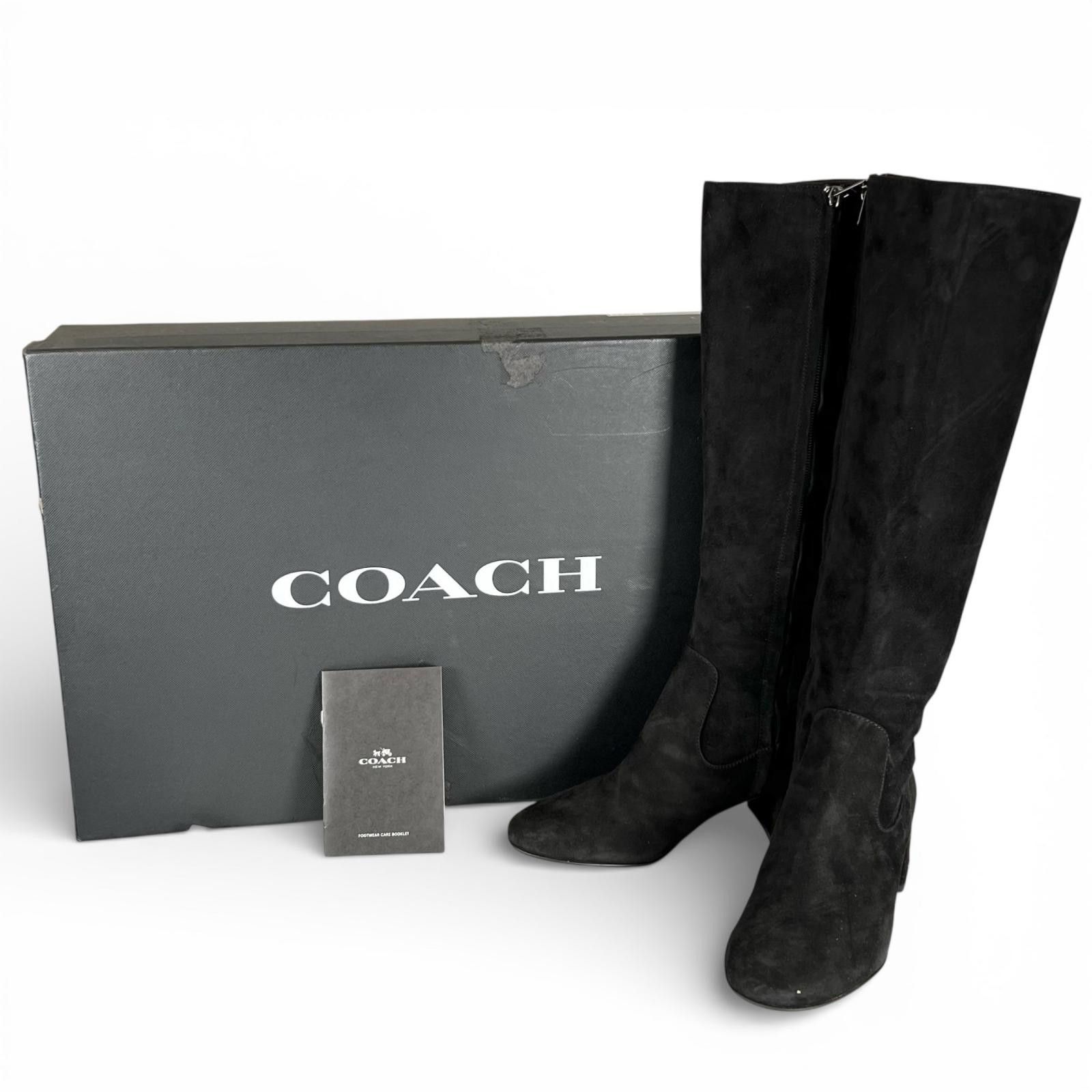 Coach Coach COACH Toni Suede Boots Leather Shoes FG2912 DUTY FREE for USA Size ONE SIZE - 2 Thumbnail