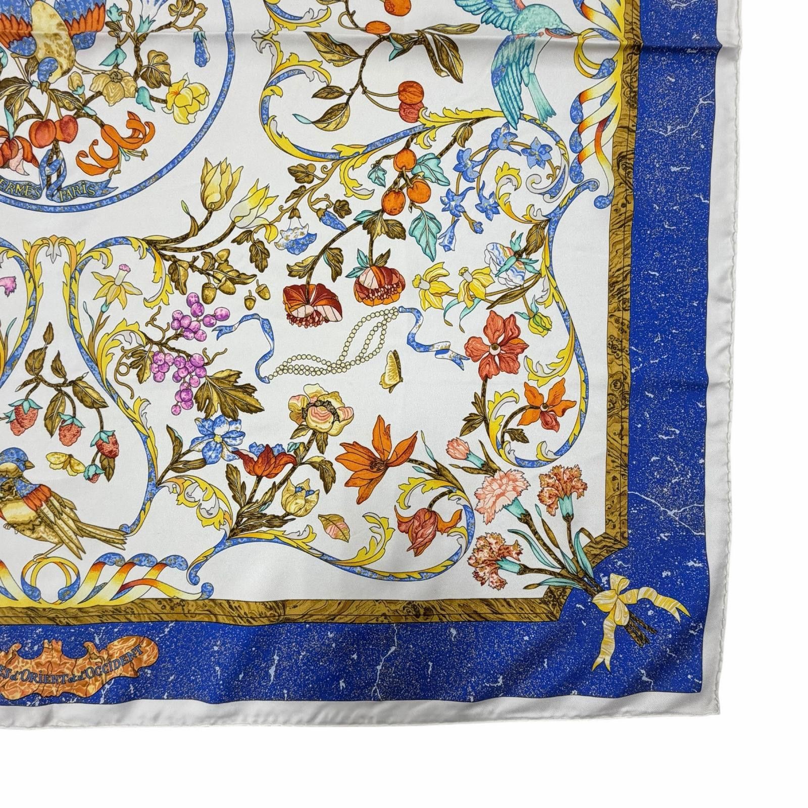 Hermes Hermes Hermes Pierres d'Orient et d'Occident Silk Scarf Textile Scarf DUTY FREE for USA Size ONE SIZE - 5 Thumbnail