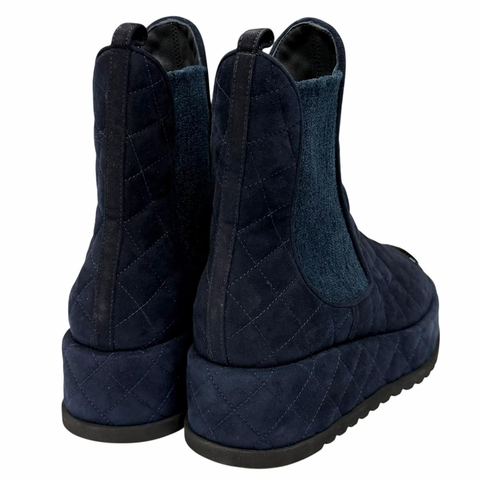 Chanel Chanel Chanel Suede Short Boots Leather Shoes G45190 DUTY FREE for USA Size ONE SIZE - 3 Thumbnail